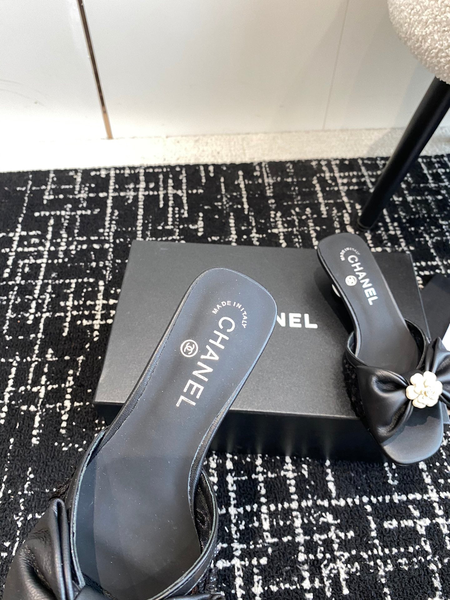 CNL 24SS bow low heel slippers 0724042706