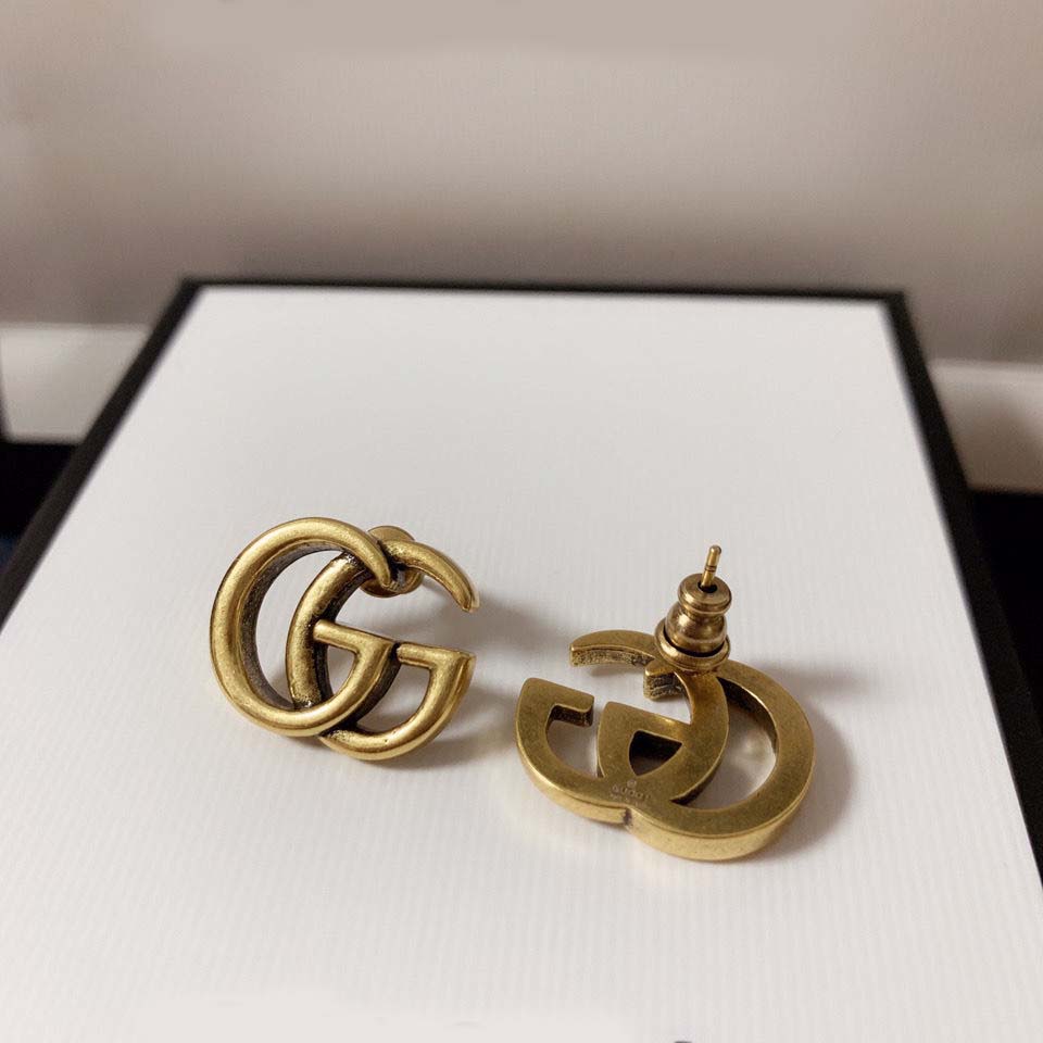 Retro Classic Double G Stud Earrings