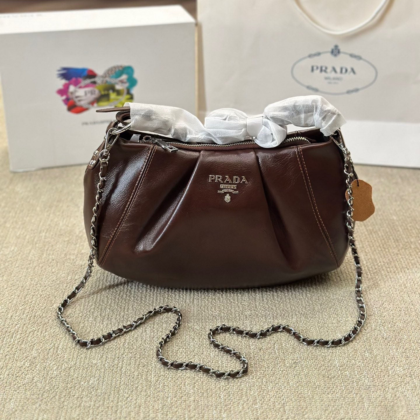 PR New Cowhide Shoulder Bag XC24101502