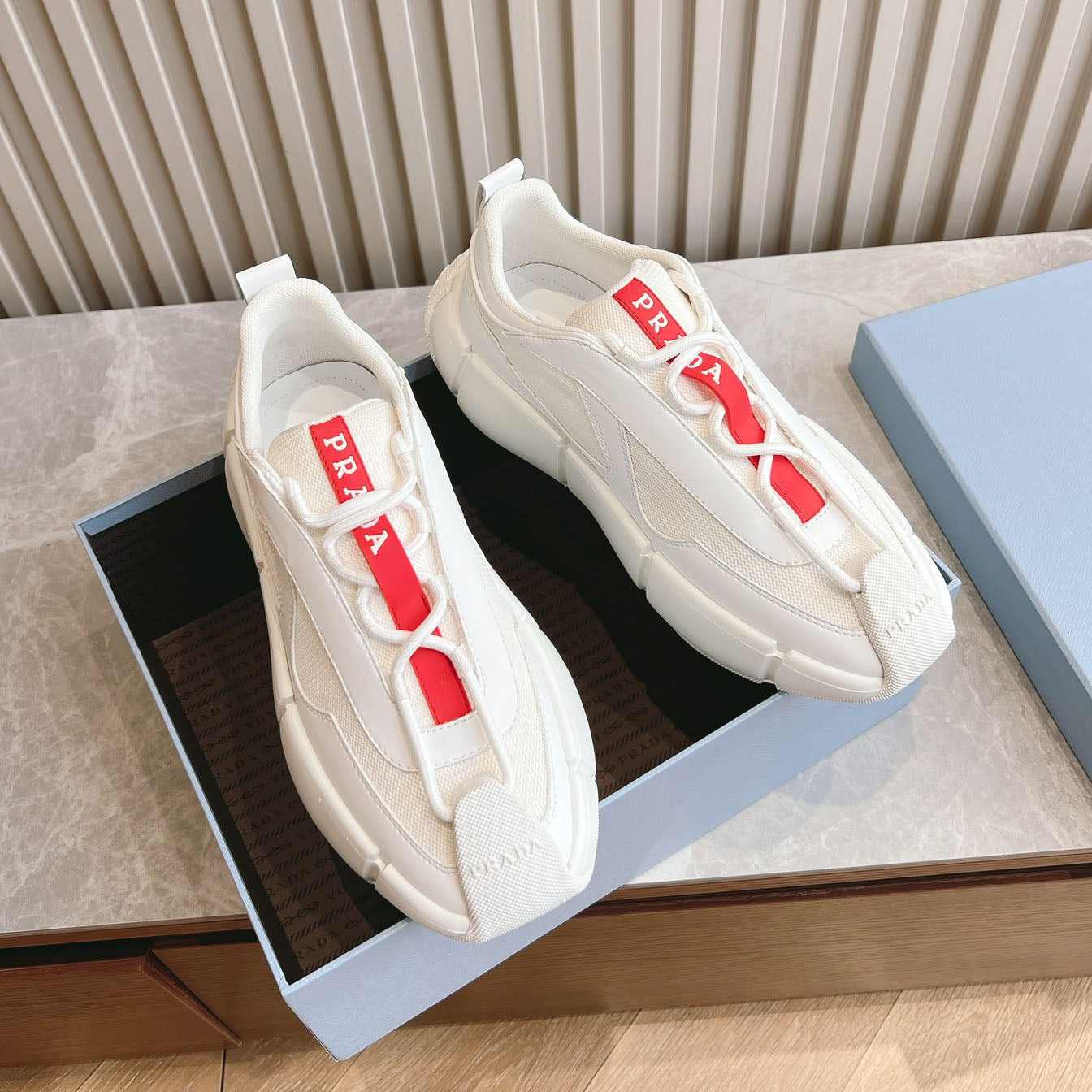 PR Mesh lace-up sneakers 1824091313