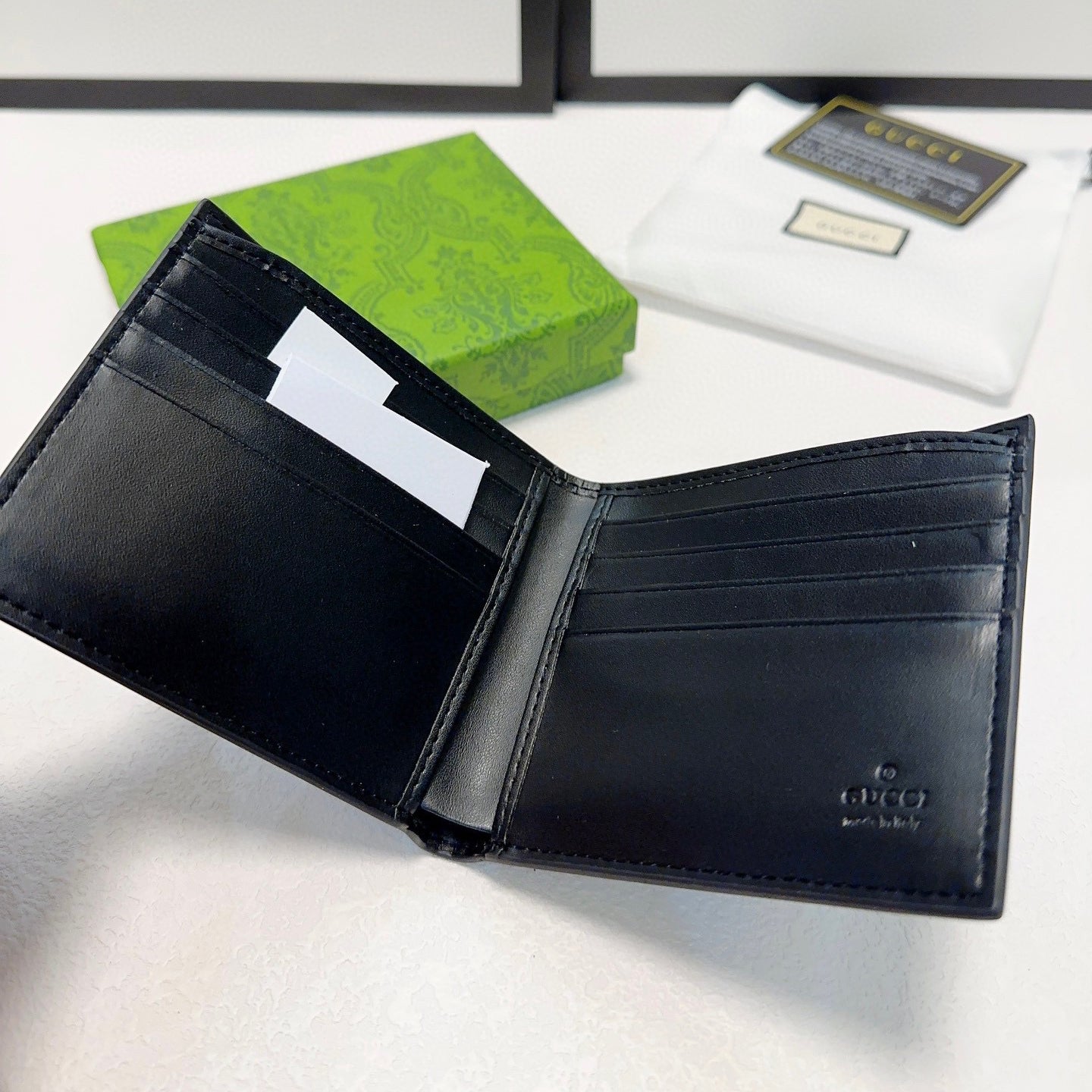 Classic Waterproof Fabric Tiger Head Wallet Genuine Leather Men's Compact Wallet S08