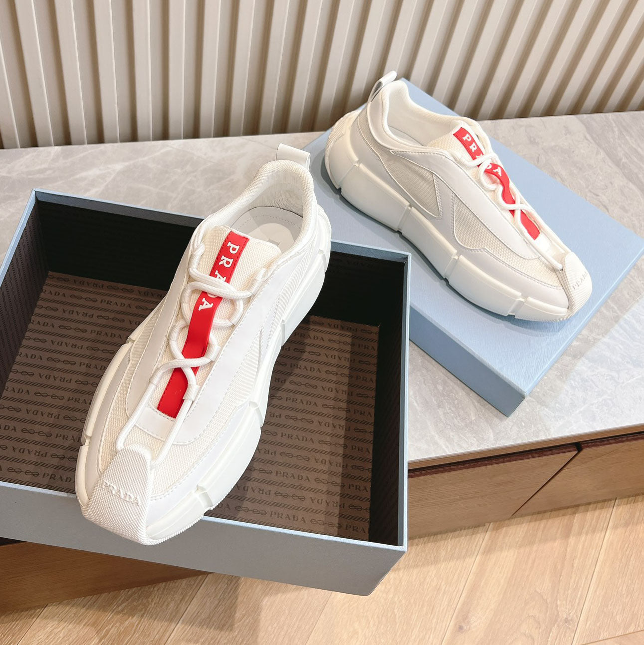 PR Mesh lace-up sneakers 1824091313