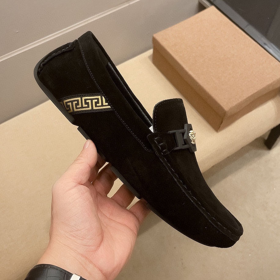 VS Medusa Velvet Leather Driver Shoes 1824091902