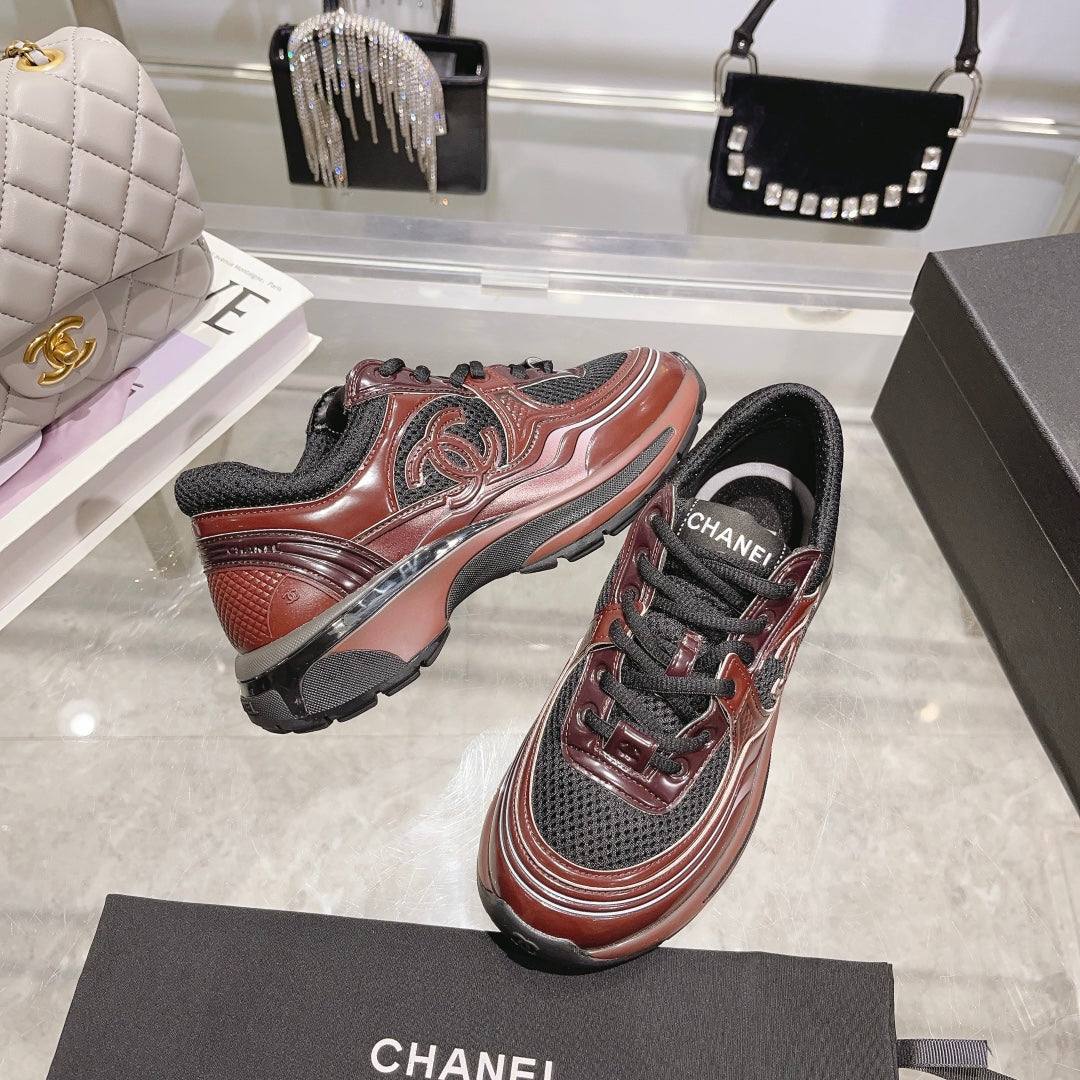 Plaid Wool Stitching Casual Sneakers XC0823081404