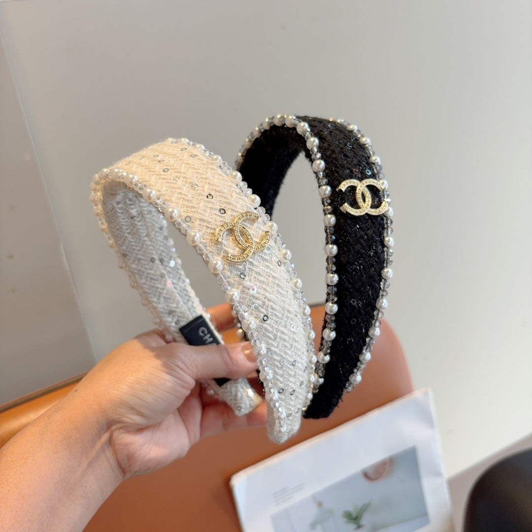 CNL Pearl embellished headband 1825042917