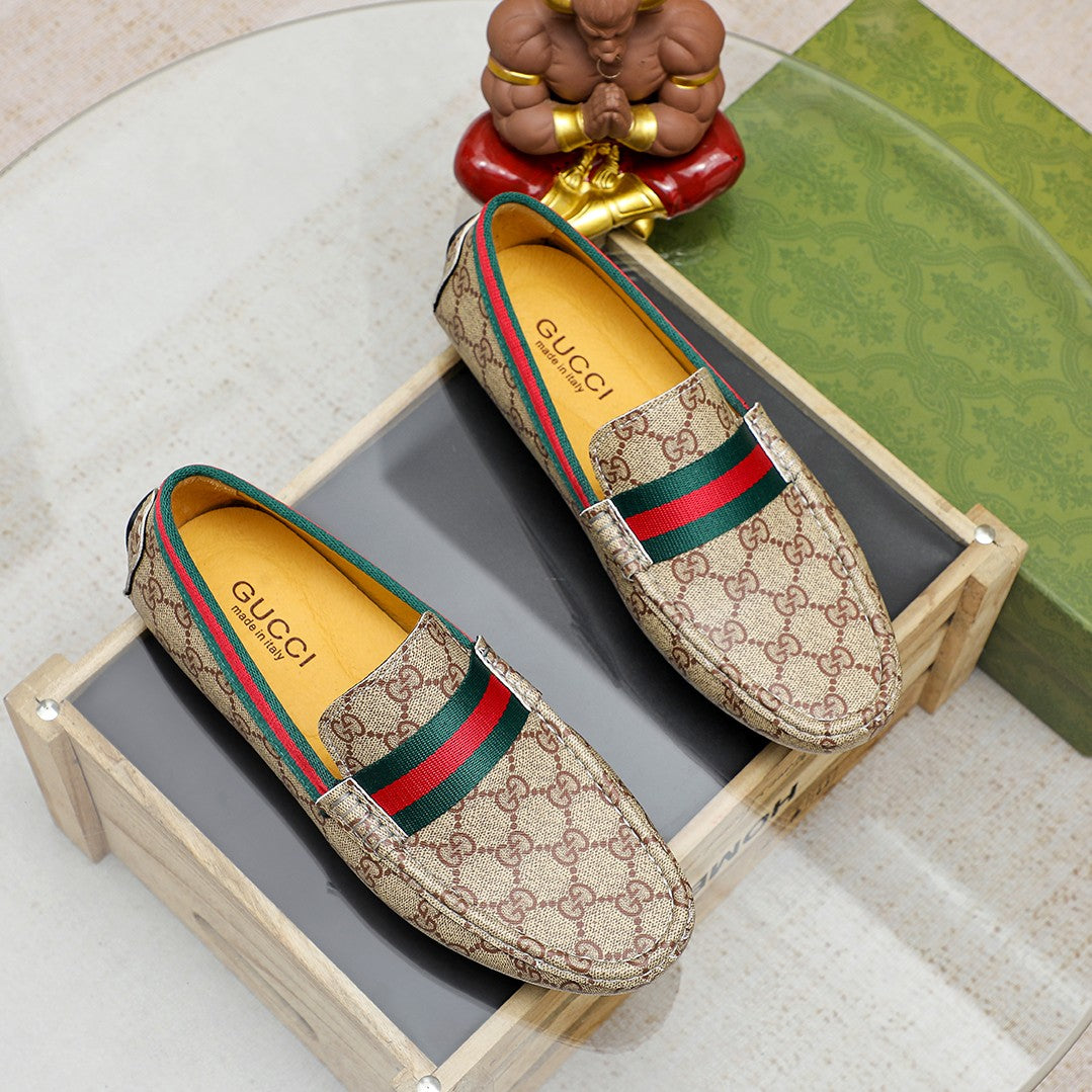 Trendy classic printed men's casual loafers 1024040112