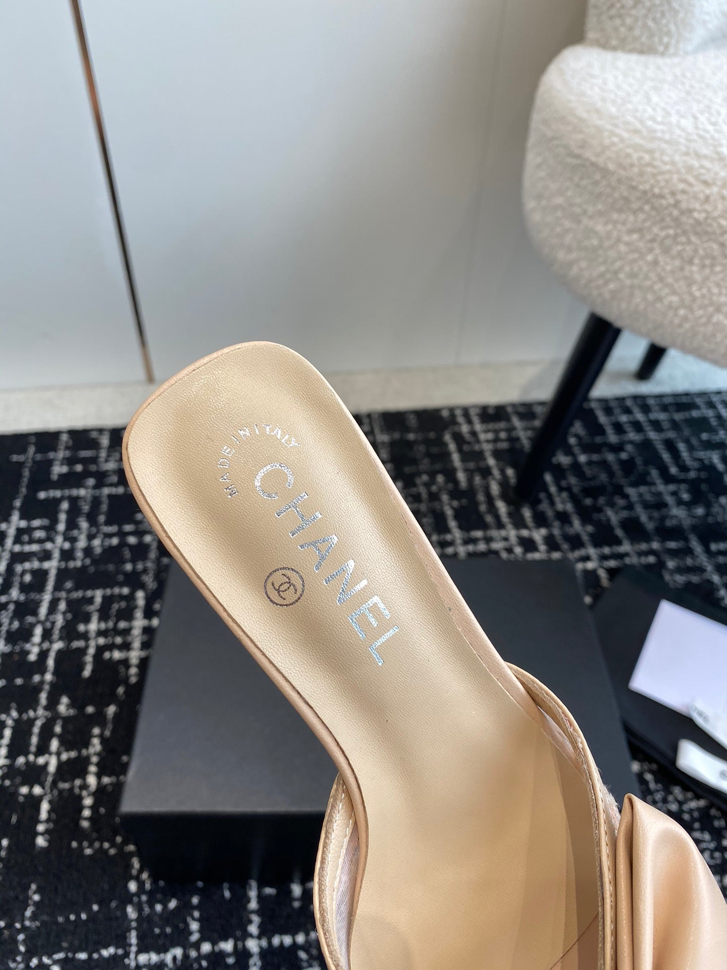 CNL 24SS bow low heel slippers 0724042706