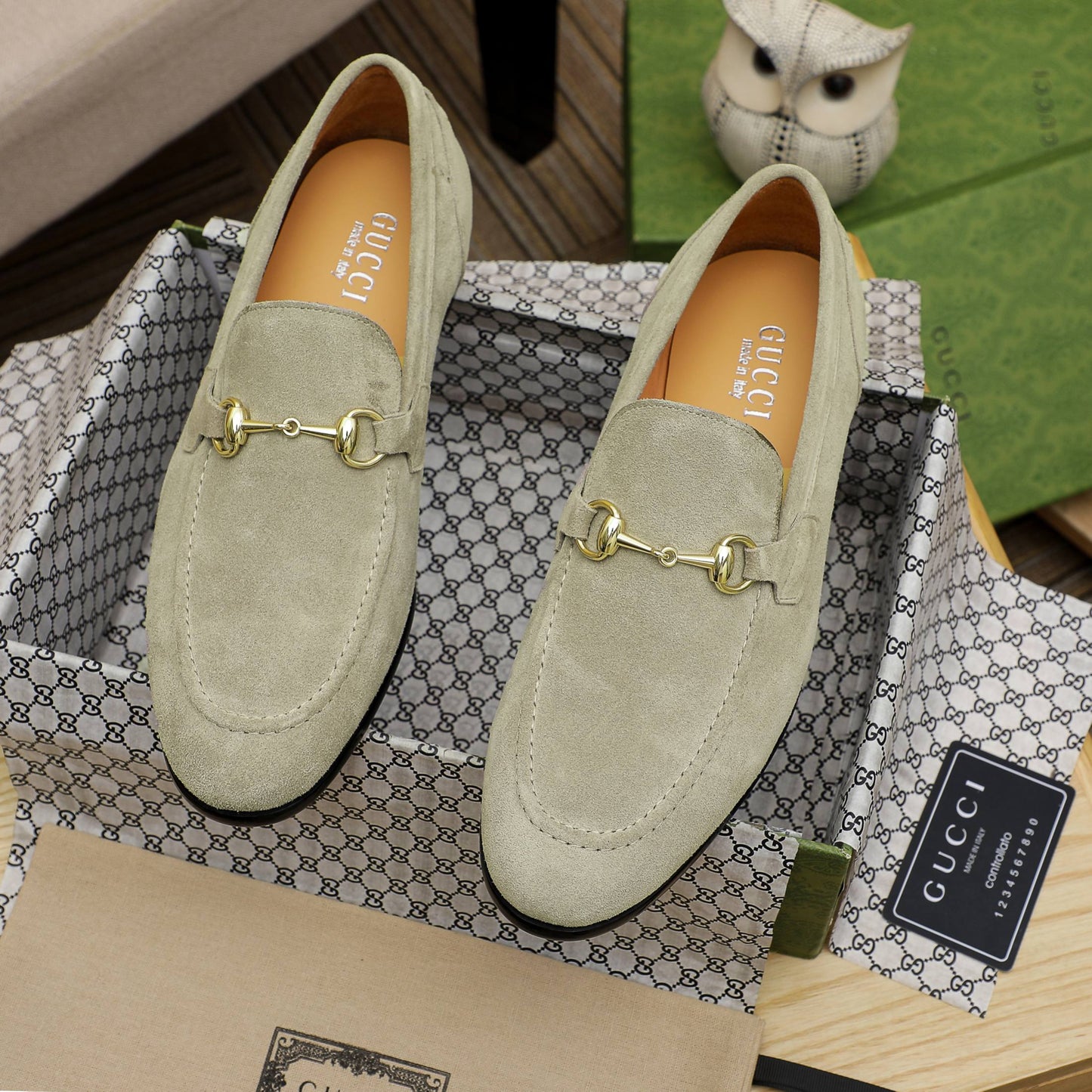 GG Horsebit suede loafers 1825070202