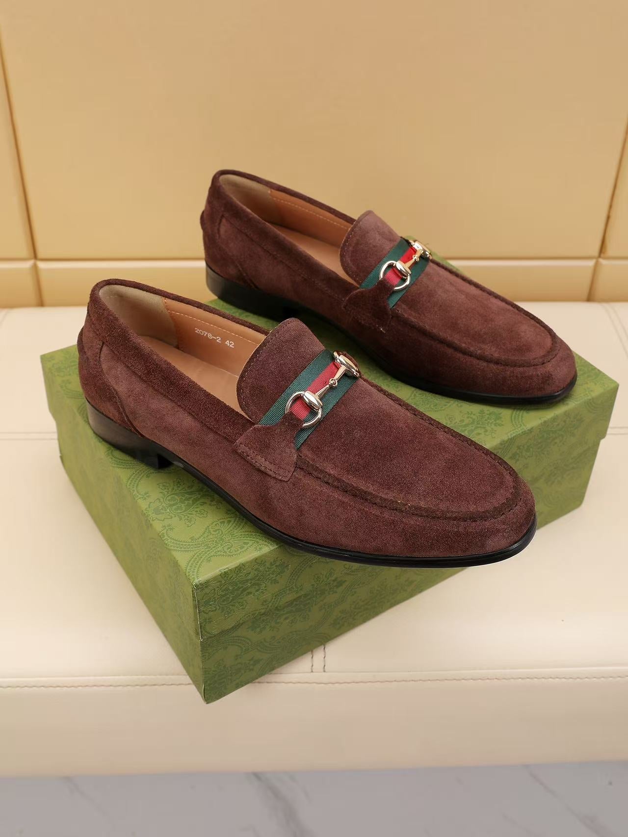 GG Horsebit suede loafers 1825070203