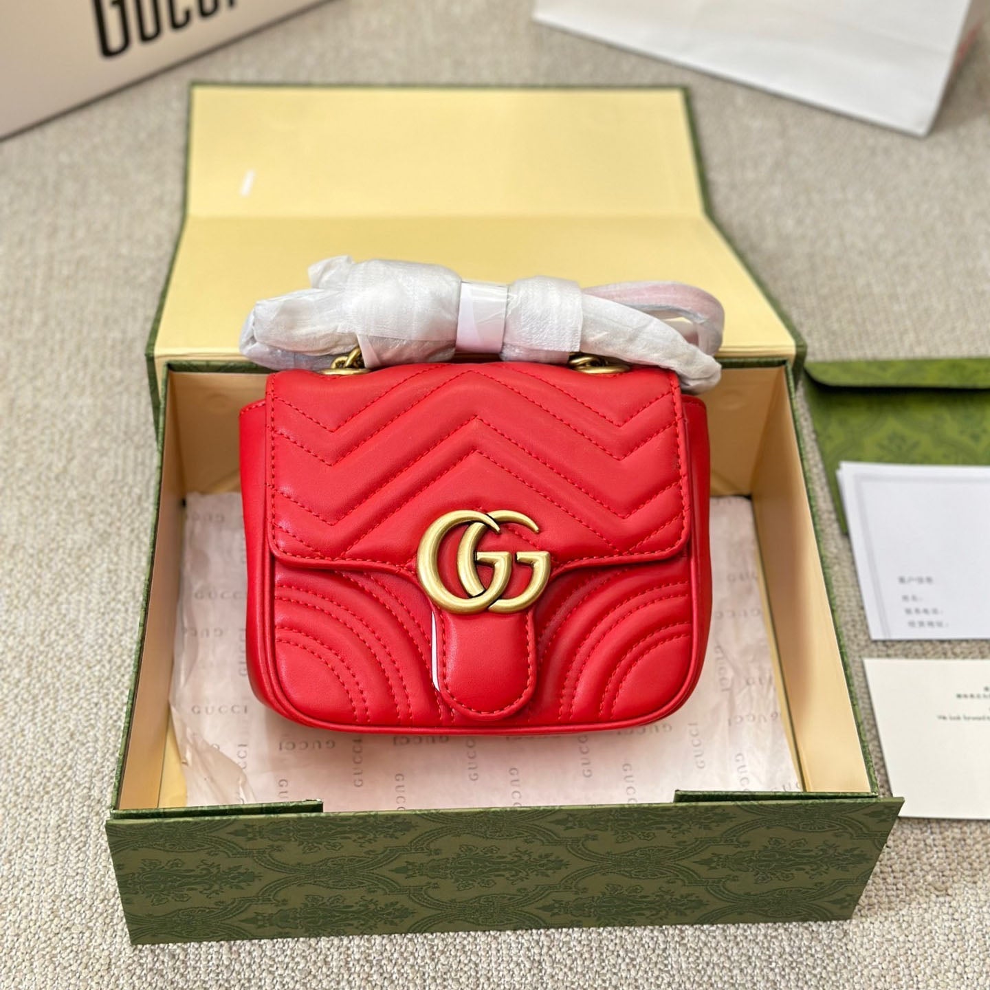 GG Marmont Square Fat Shoulder Bag 1825052309