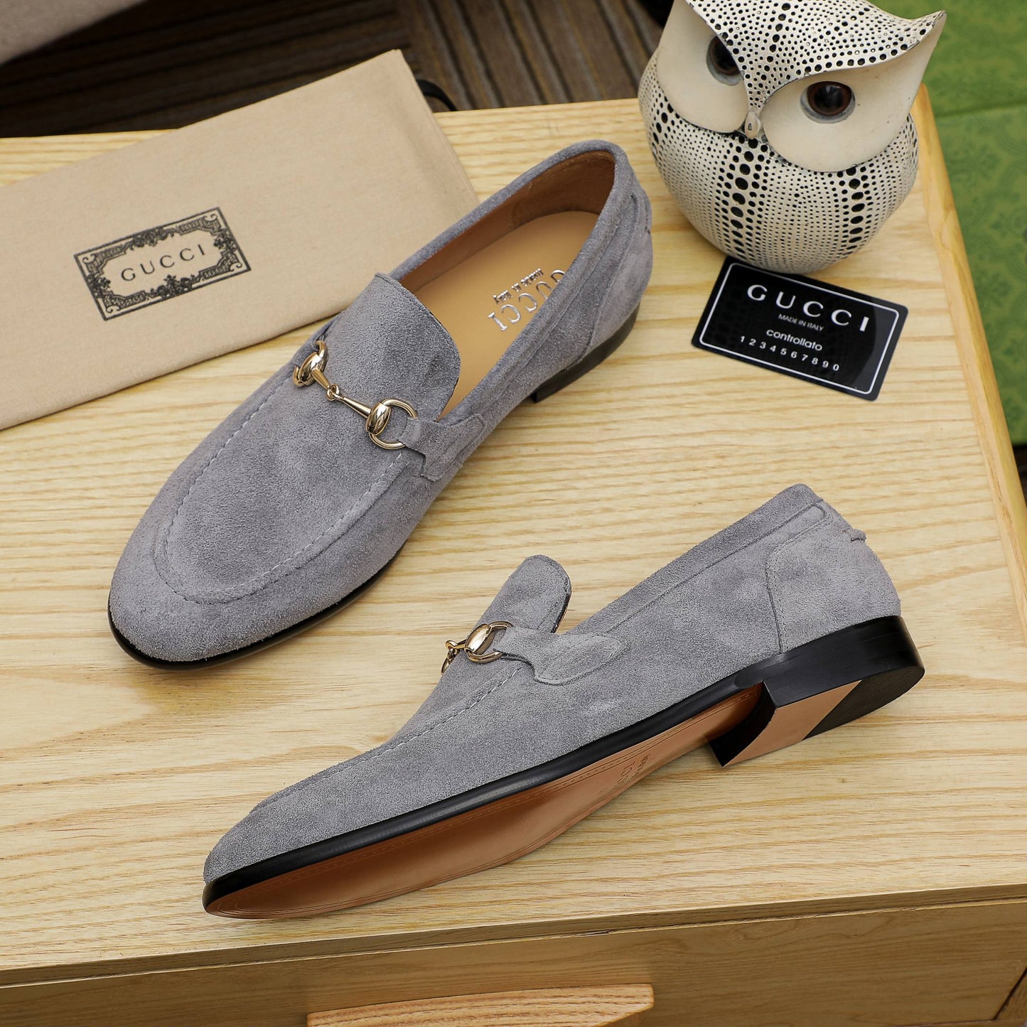 GG Horsebit suede loafers 1825070202