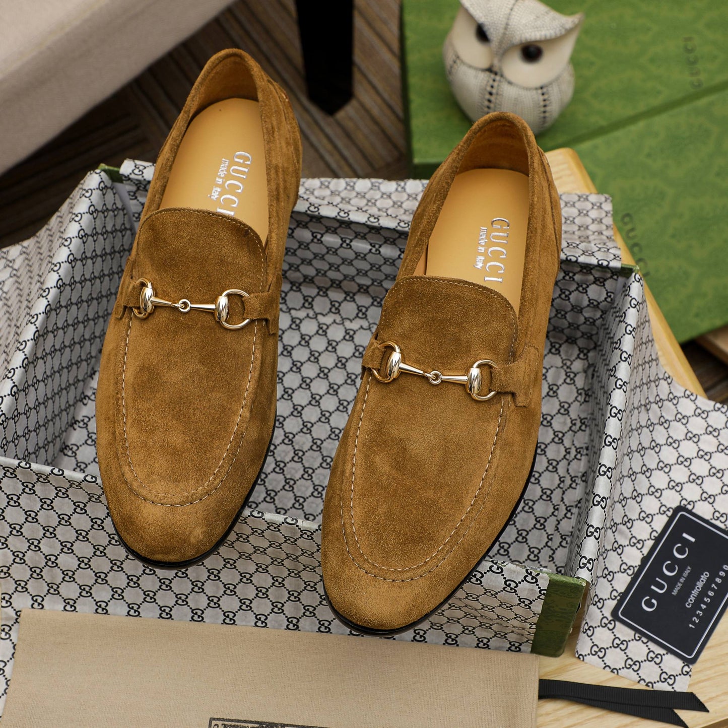 GG Horsebit suede loafers 1825070202