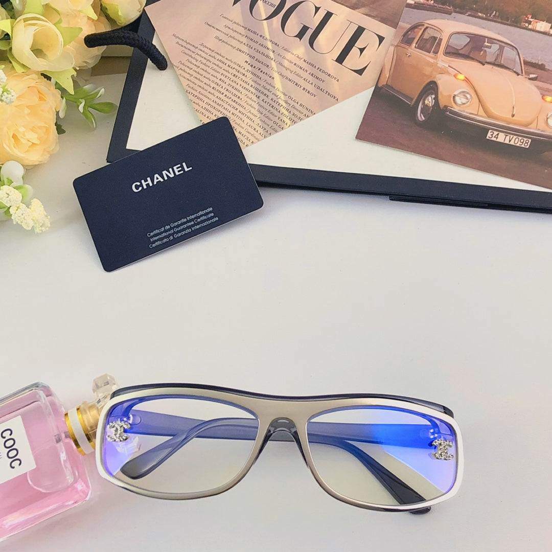 24 New Retro Silver Curved Outdoor Sports Sunglasses for Men and Women 1824042402