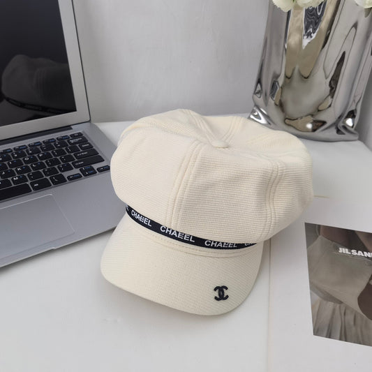 Breathable linen all-season beret octagonal hat XC16062501