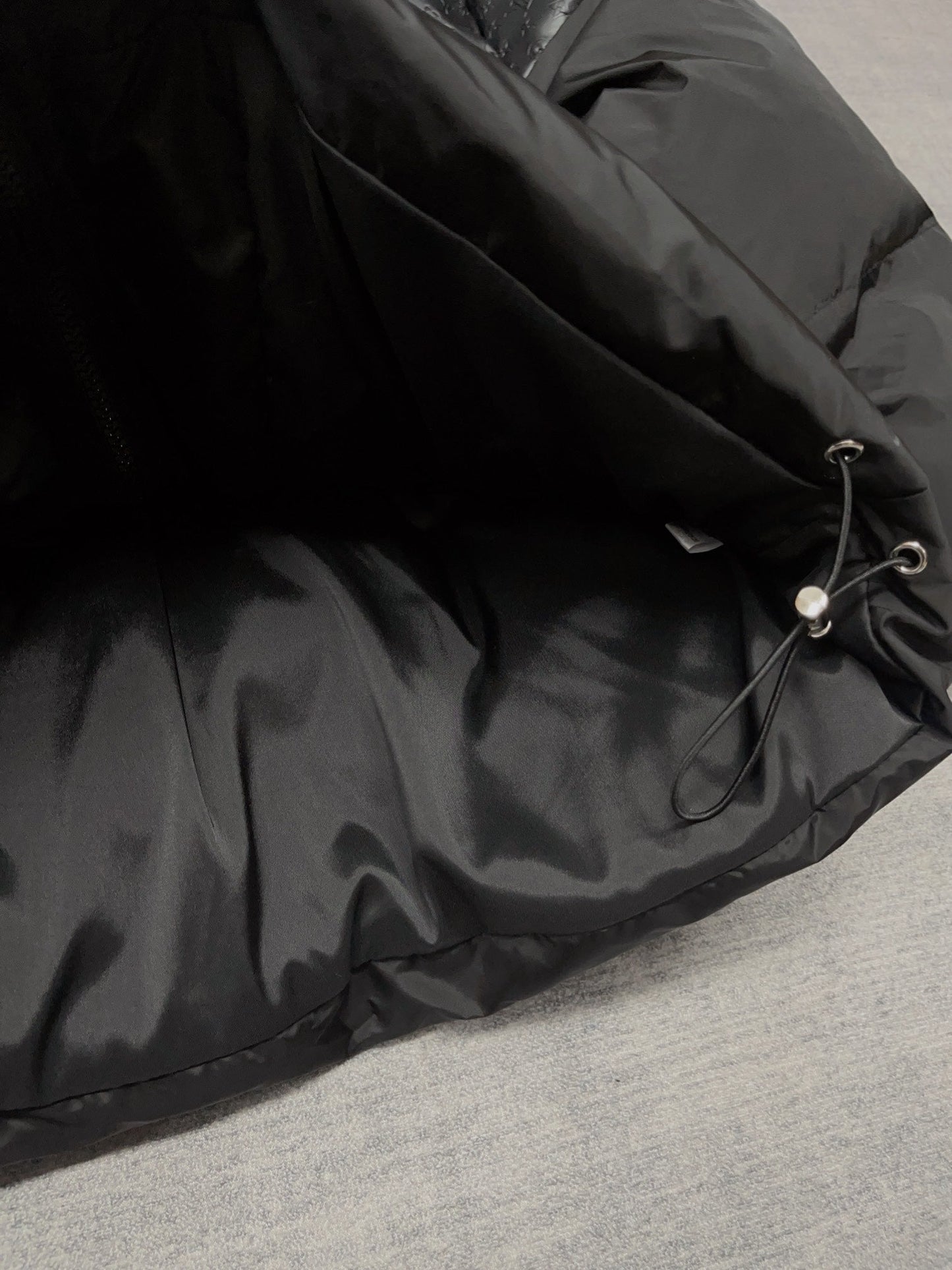 LV Embossed leather panelled stand collar down jacket 1824092904