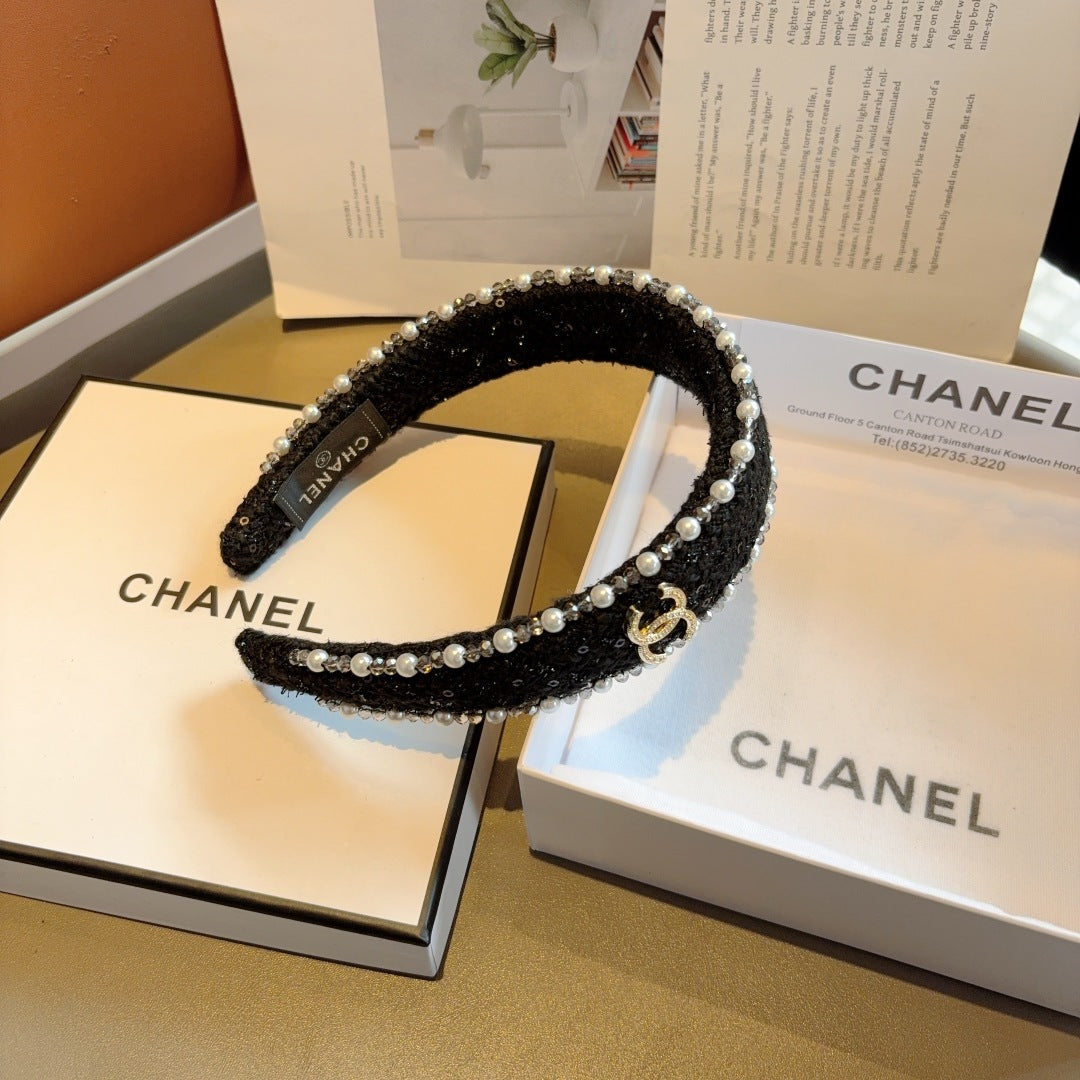 CNL Pearl embellished headband 1825042917