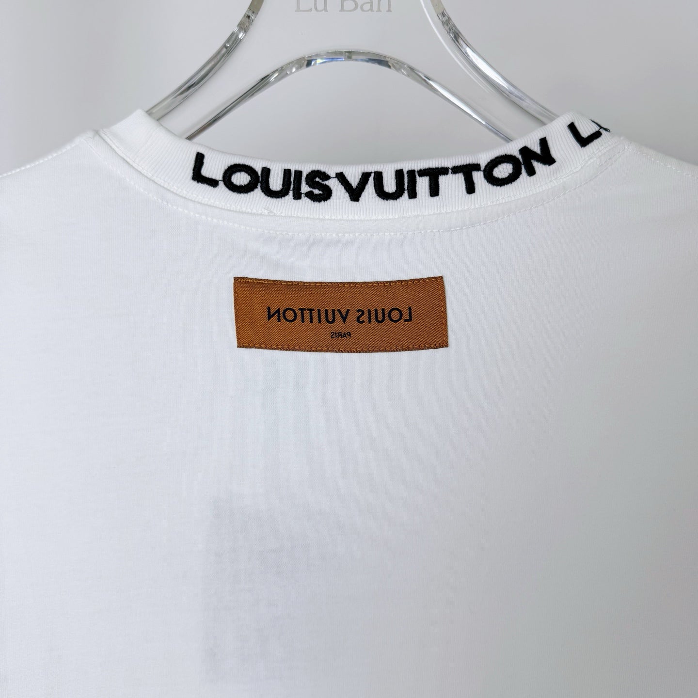 LV Embroidered leather logo T-shirt 1825042507