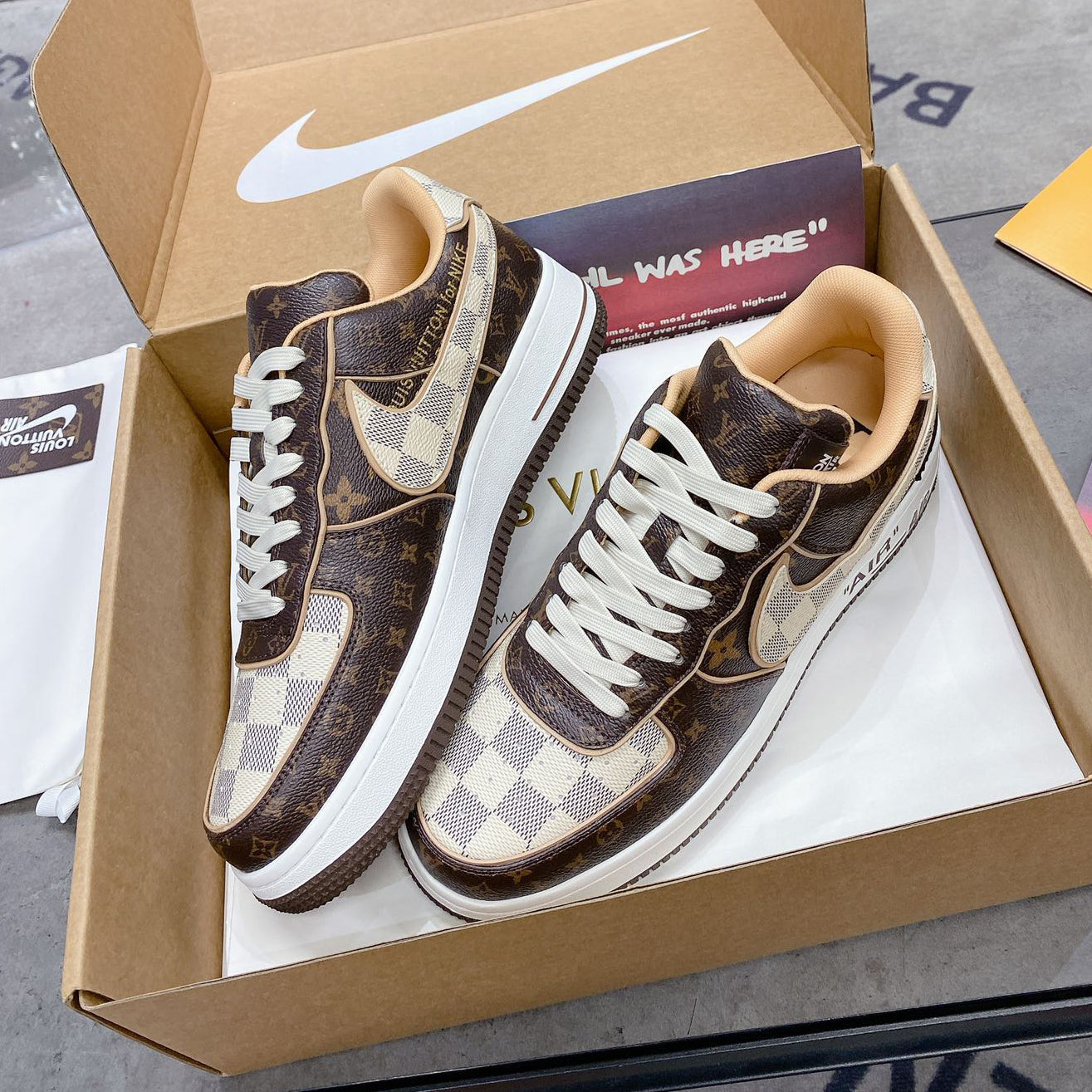 Brown V& Jointly Signed Sneakers