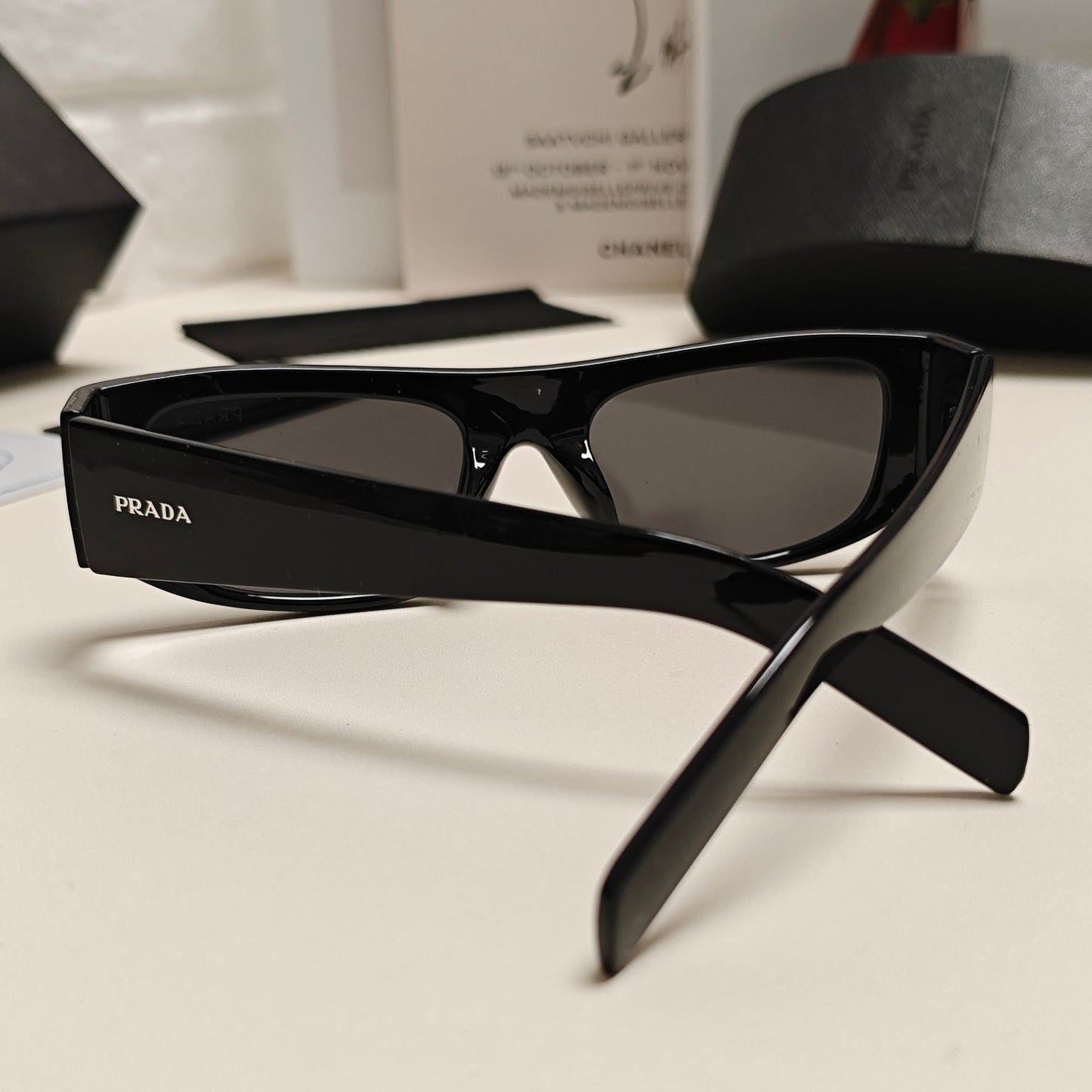 24 new unisex retro rectangular integrated sunglasses 1824042404