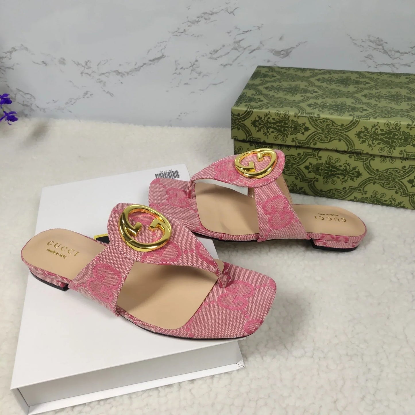 Fashion Trend Canvas Flat Heel Sandals 1024042621