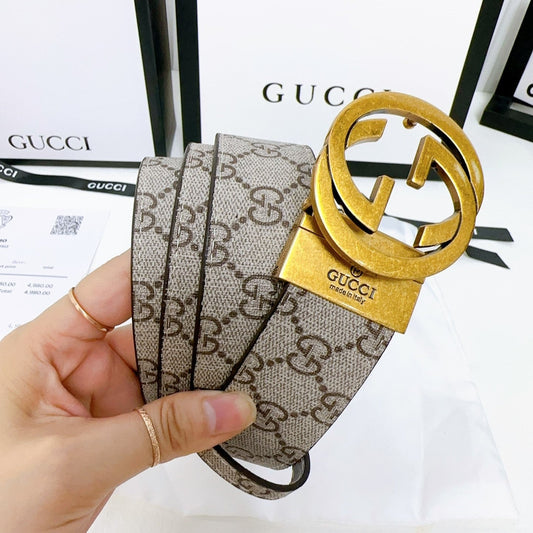 Presbyopic Bronze Double G Belt XC0823101303