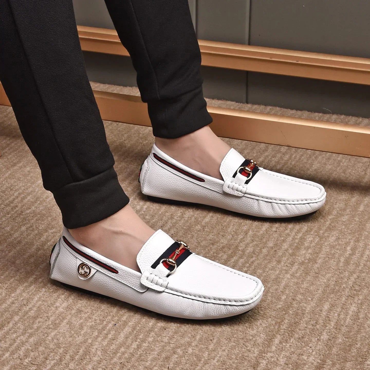 Luxury Old Flower Men's Loafers 1025060510