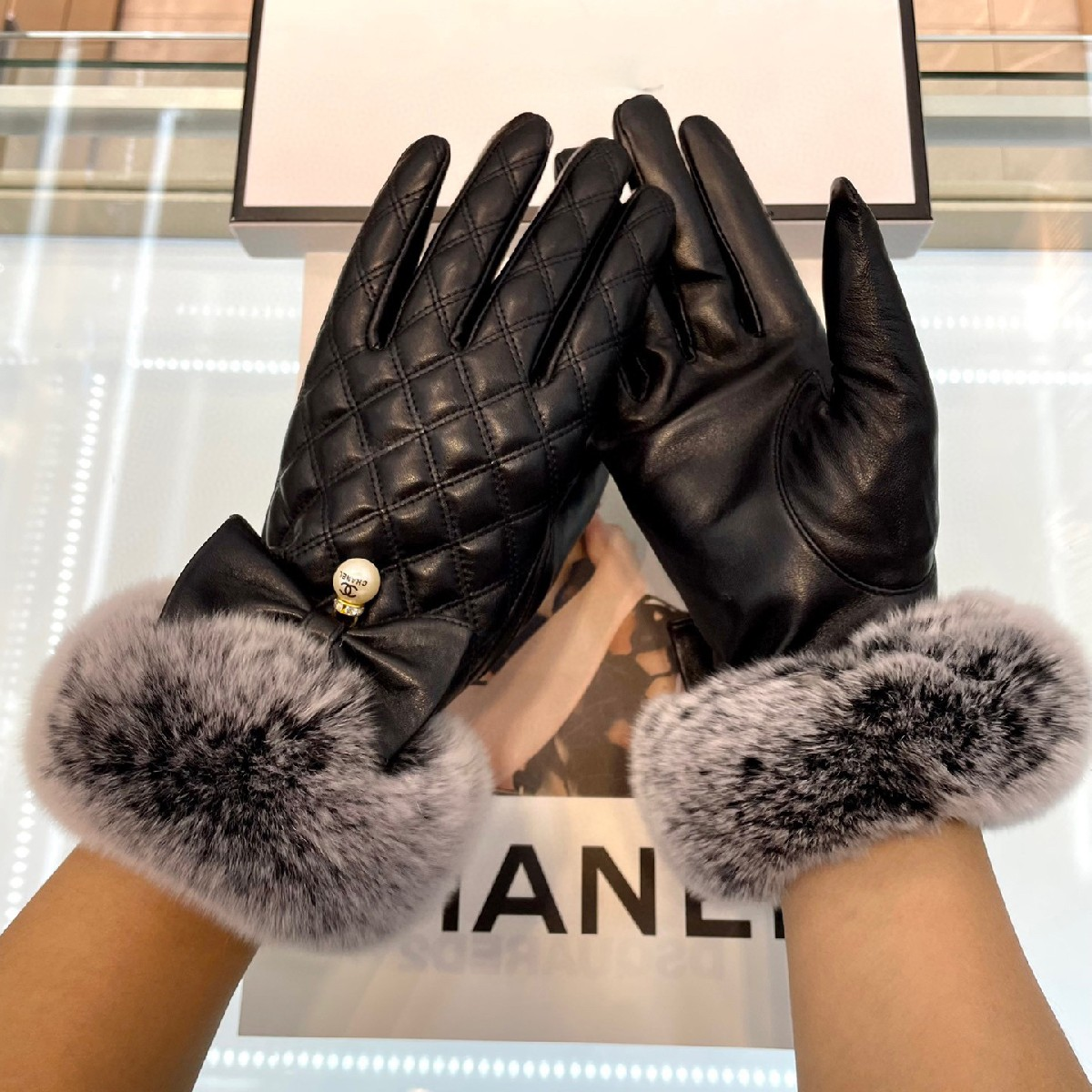 High-grade Gloves In Black 03