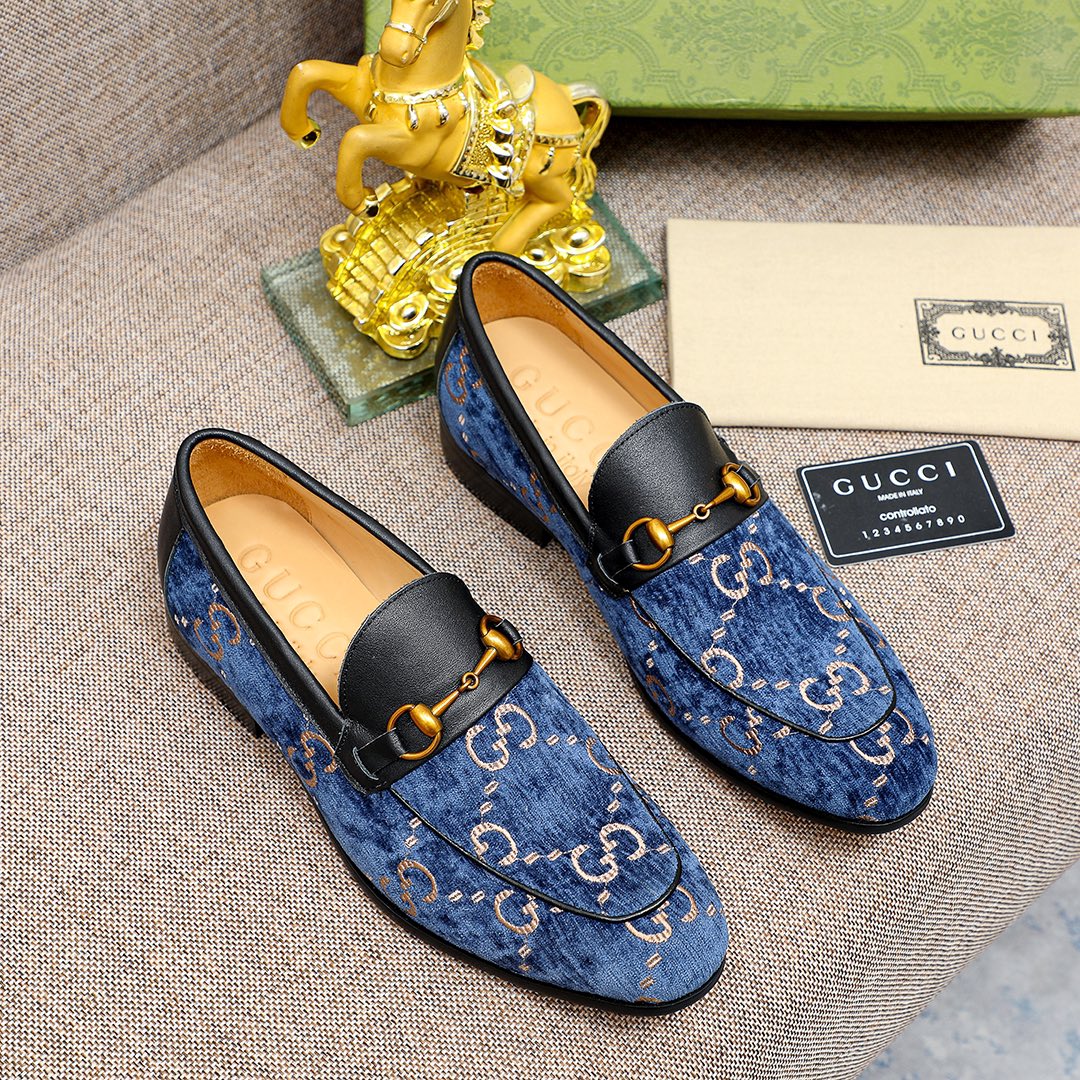 Gentleman Men's Shoes Leather Popular Classic Presbyterian Pattern Loafers G04