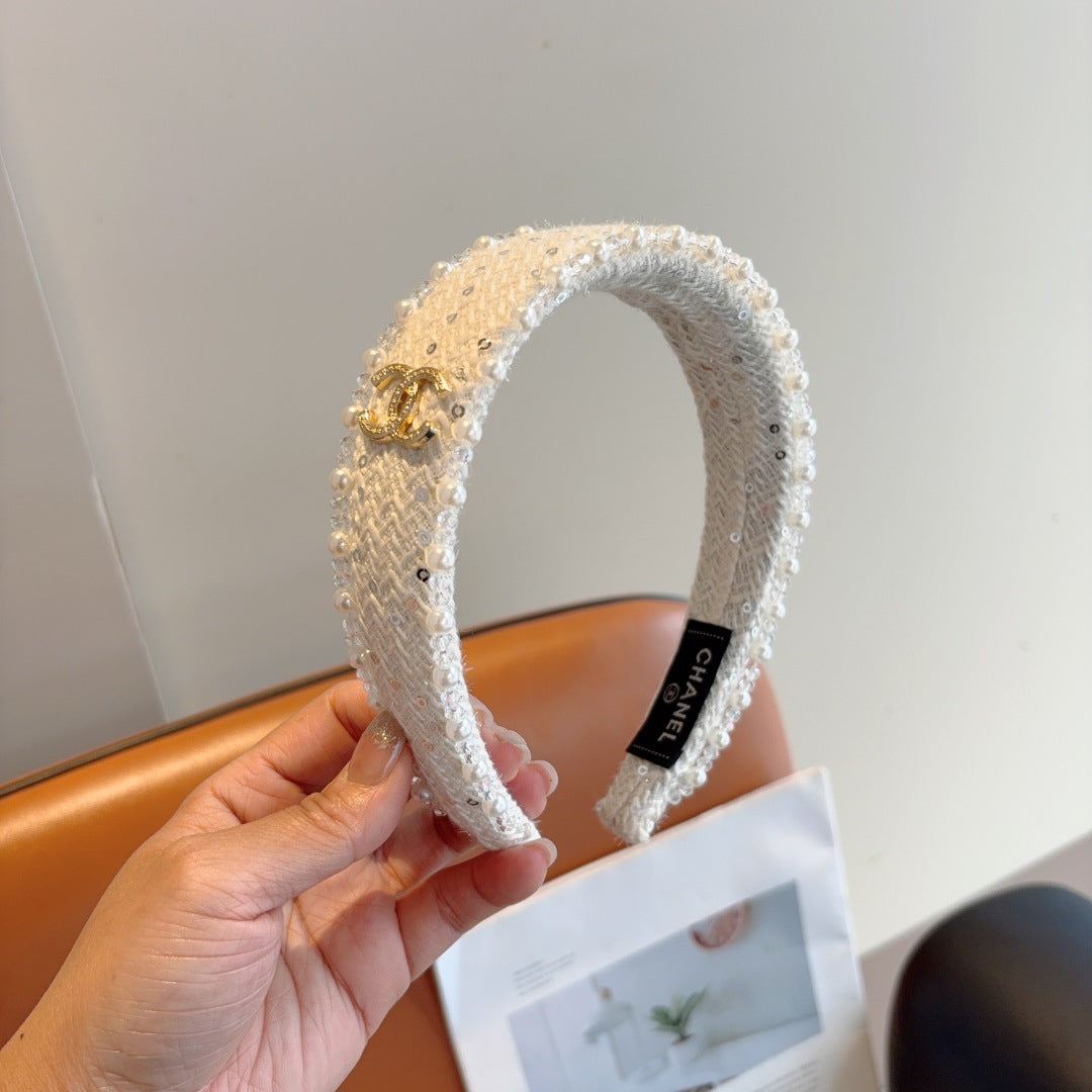 CNL Pearl embellished headband 1825042917