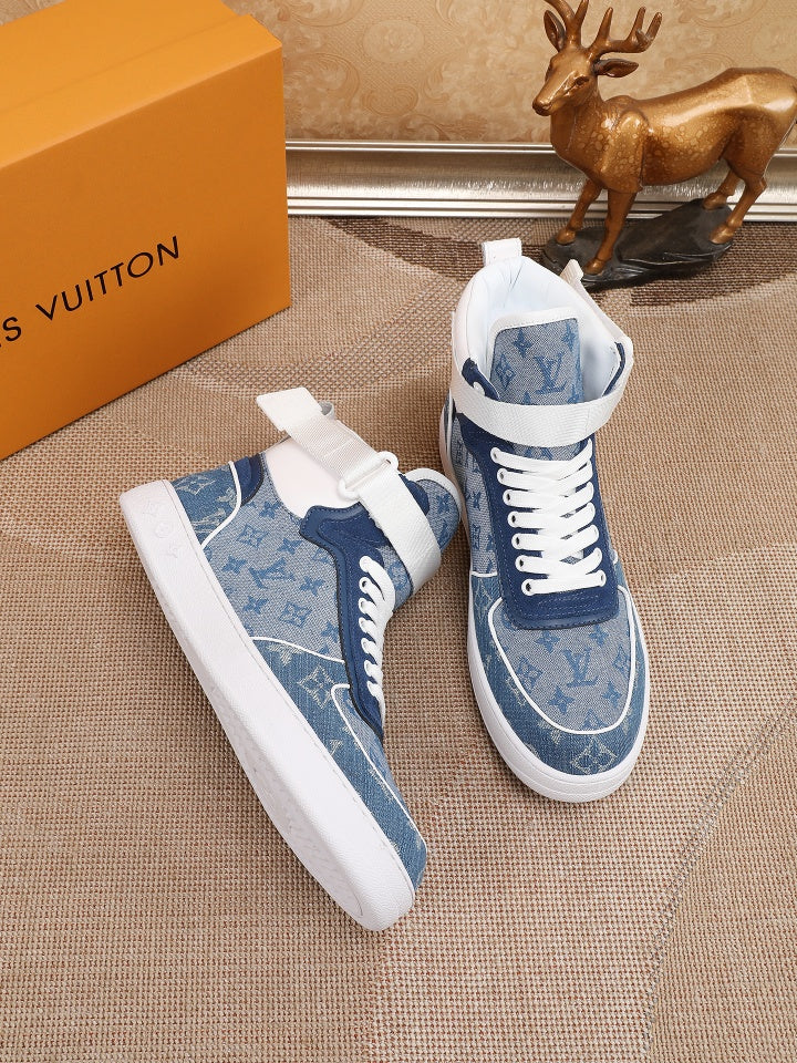 LV Denim leather high-top sneaker 1825052102