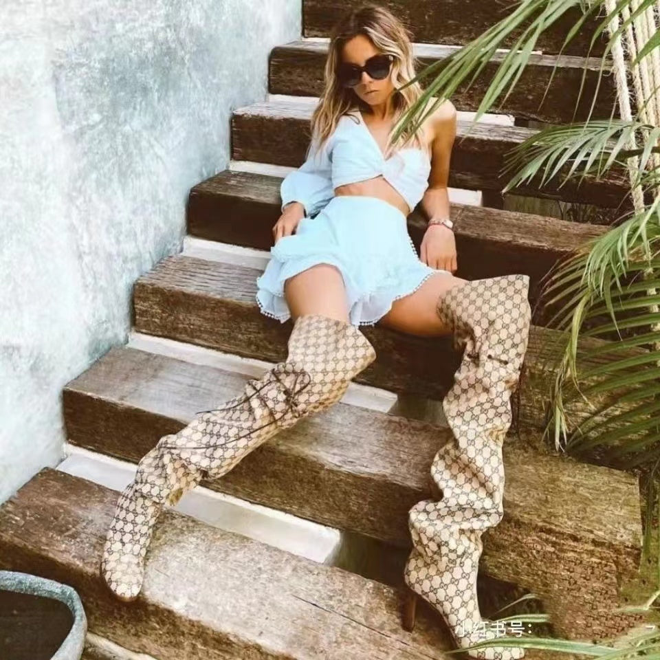 2022 High heels over the knee girl boots