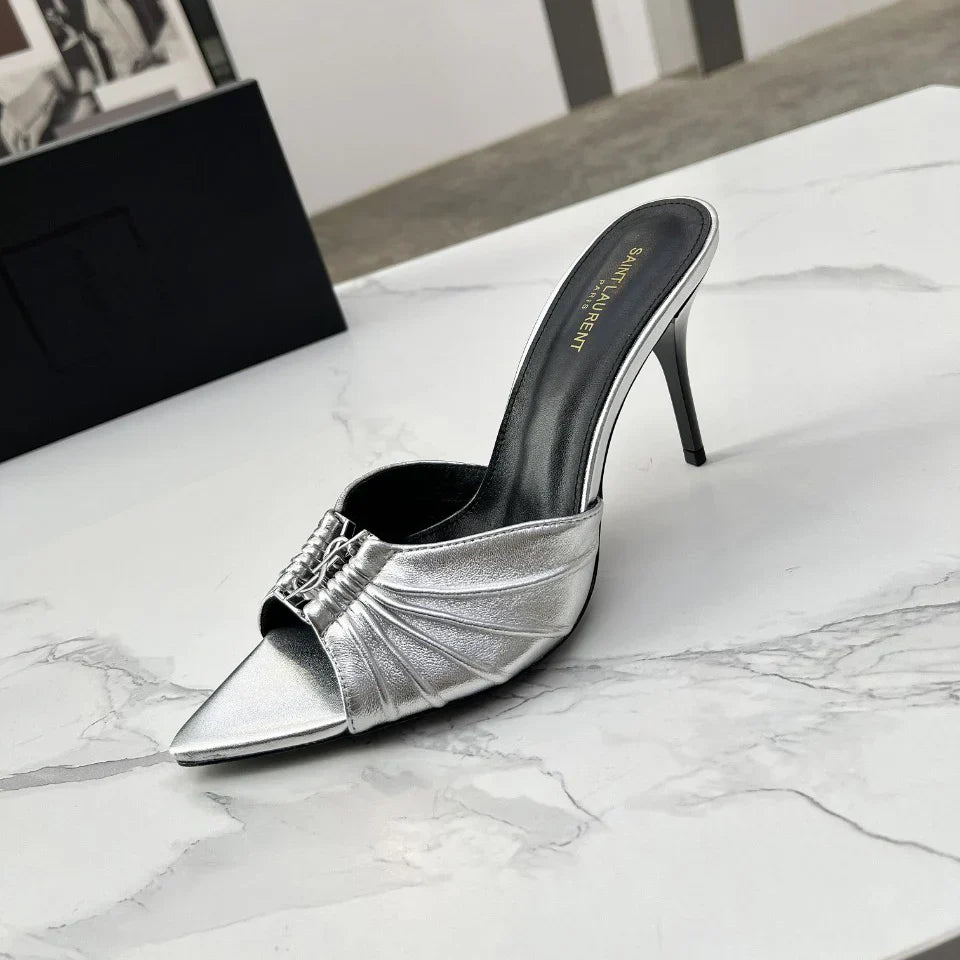 New fashion 9cm high heel sandal slippers 1025031909