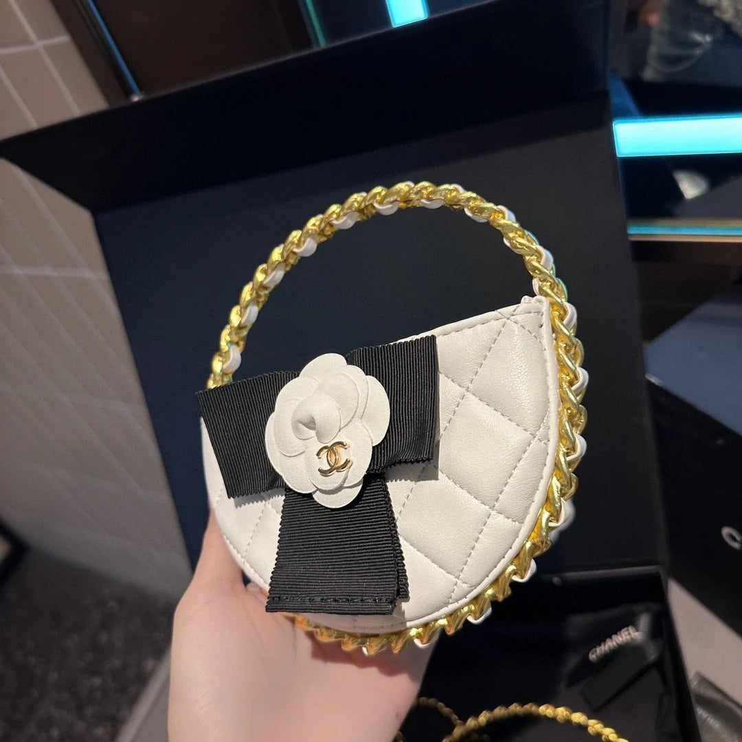 Fashionable and versatile hula hoop ring bow women's bag 1024022202