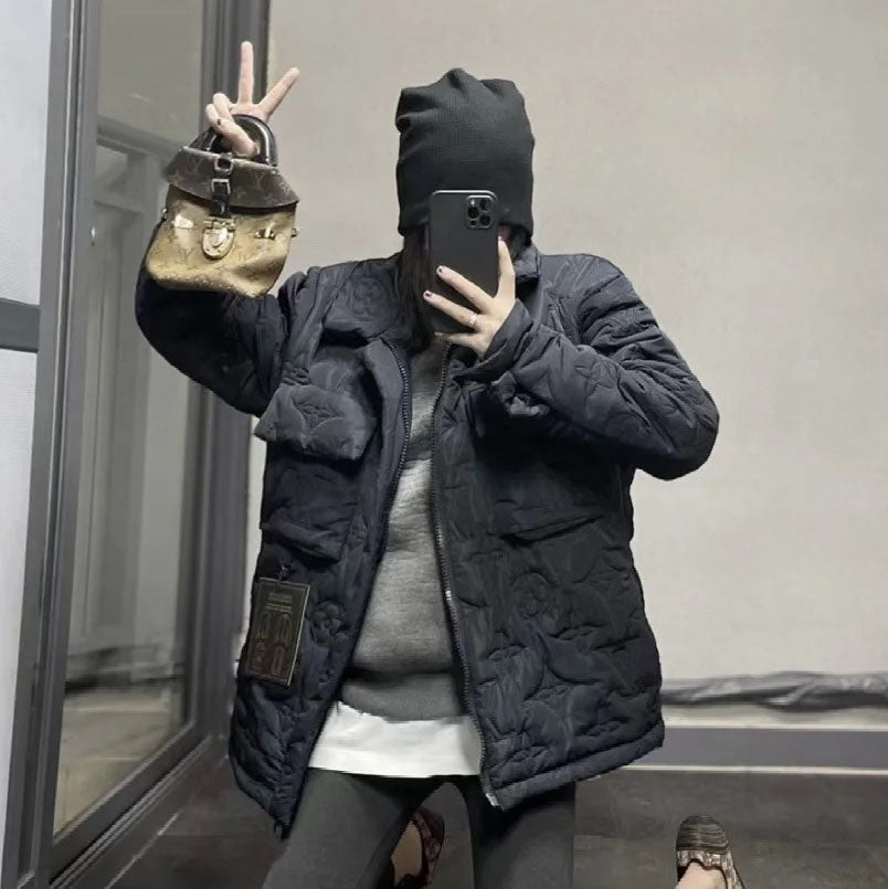 LV Lapel padded jacket 1824092901