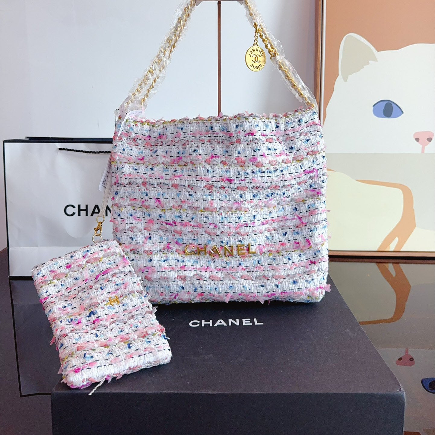 CHL 24 Autumn and Winter Woolen Series New Style Chain Bag XC24092506