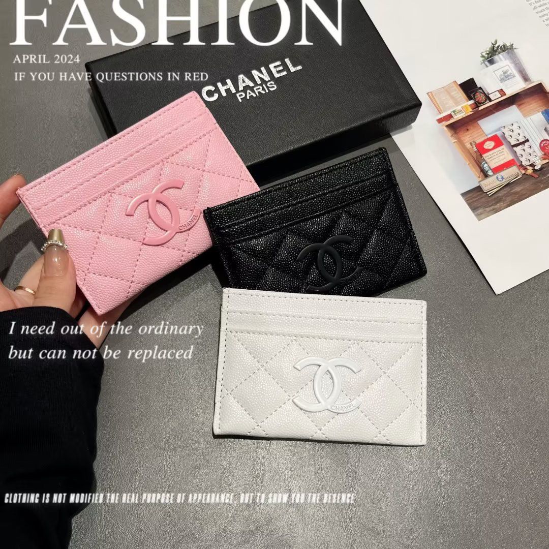 Pink Leather C Logo Women's fashion Cards holder bags PD05202413102
