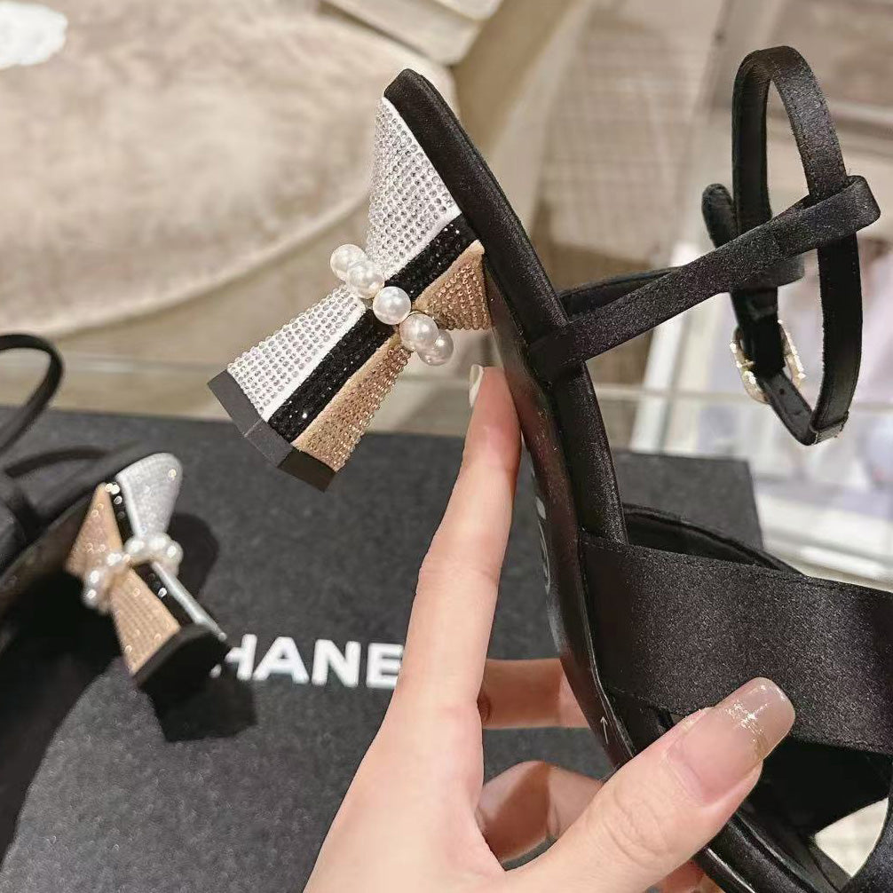 CNL Mary Jane exquisite pearl hot diamond combination high heels 1824061801