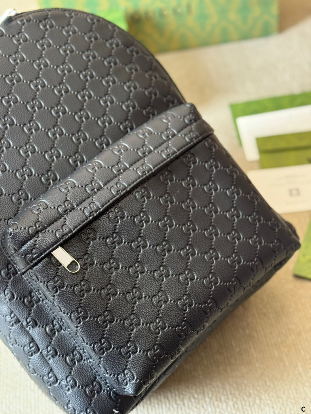 GG Embossed leather backpack 1825052304