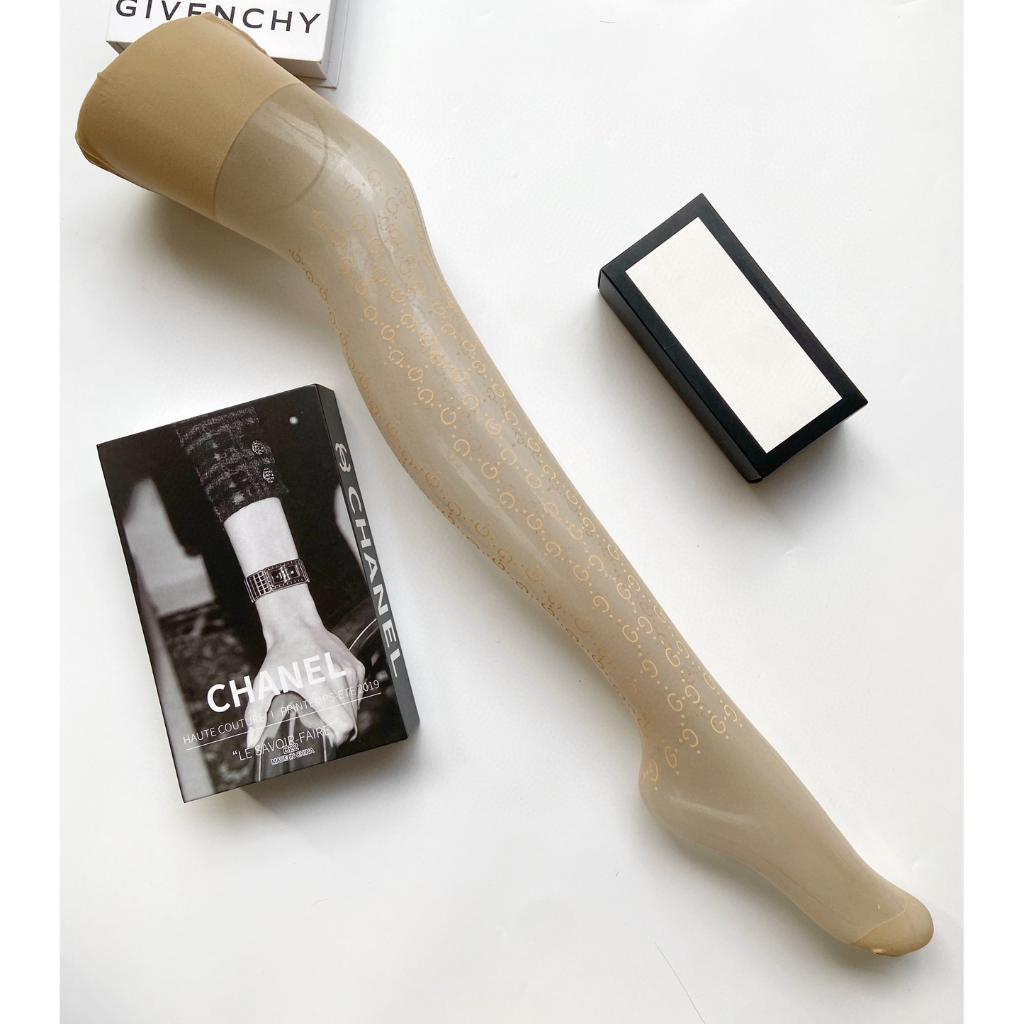 G fashion printed rubber stockings XC07060602