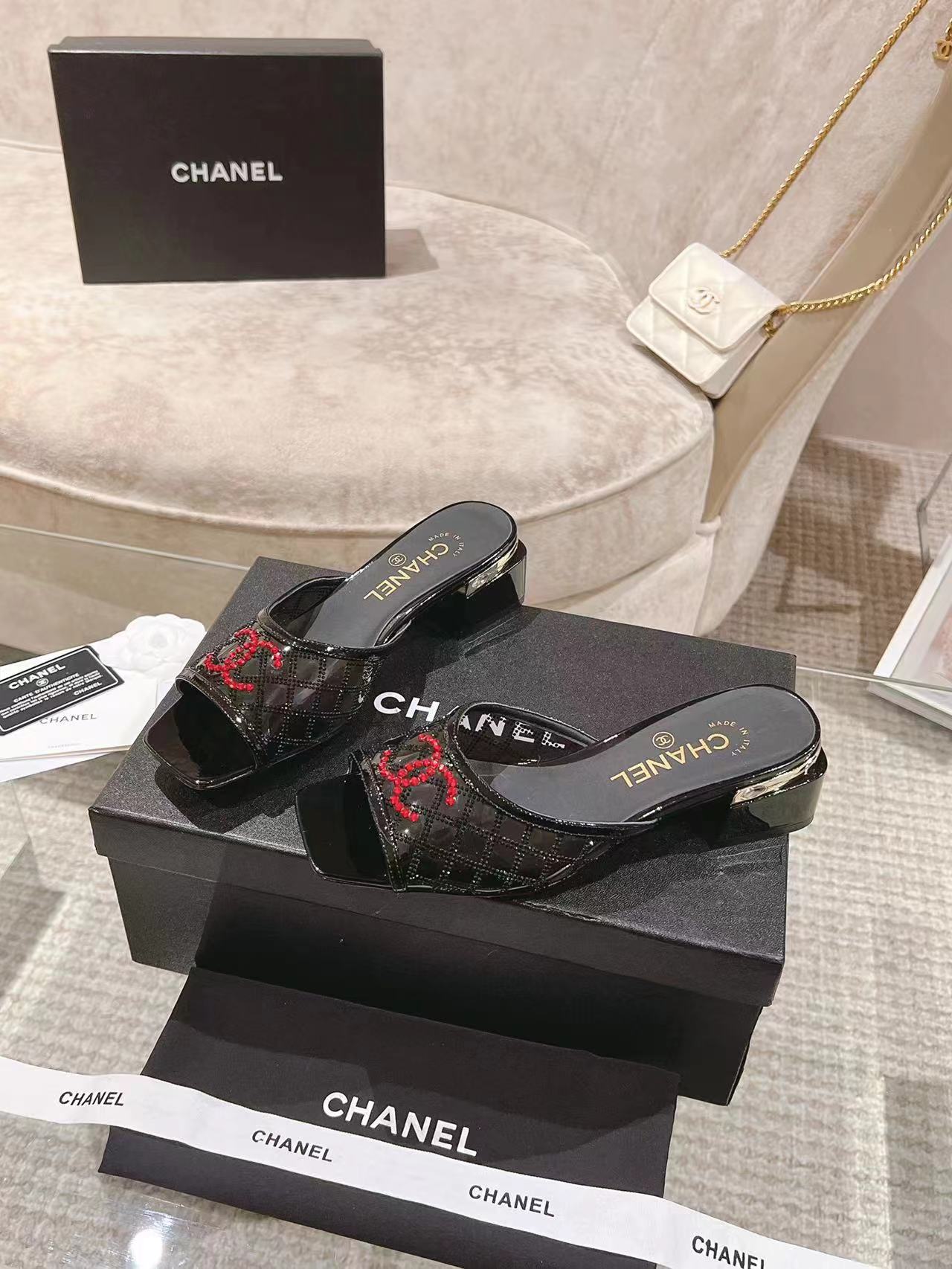 CNL24ss Fashion Low Heel Slippers 0724090508