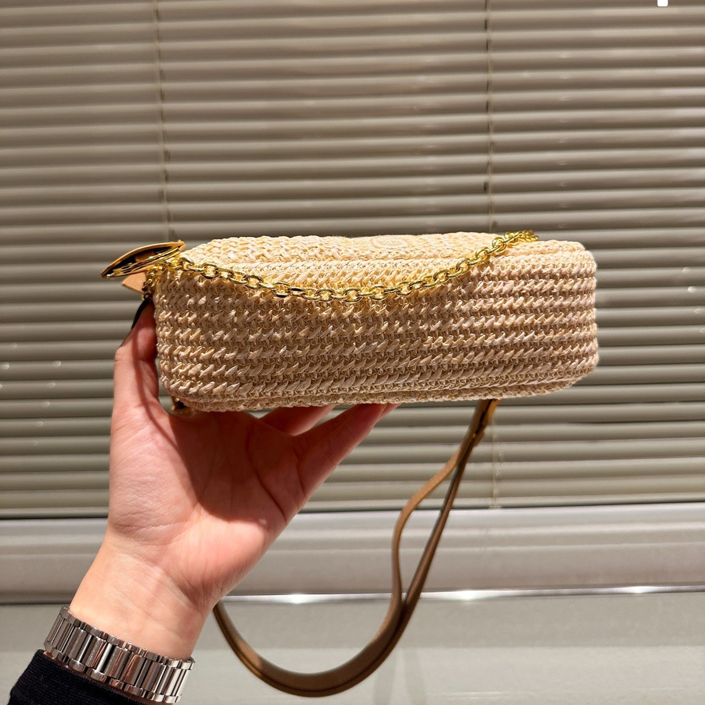 P hobo straw underarm bag 1824040208