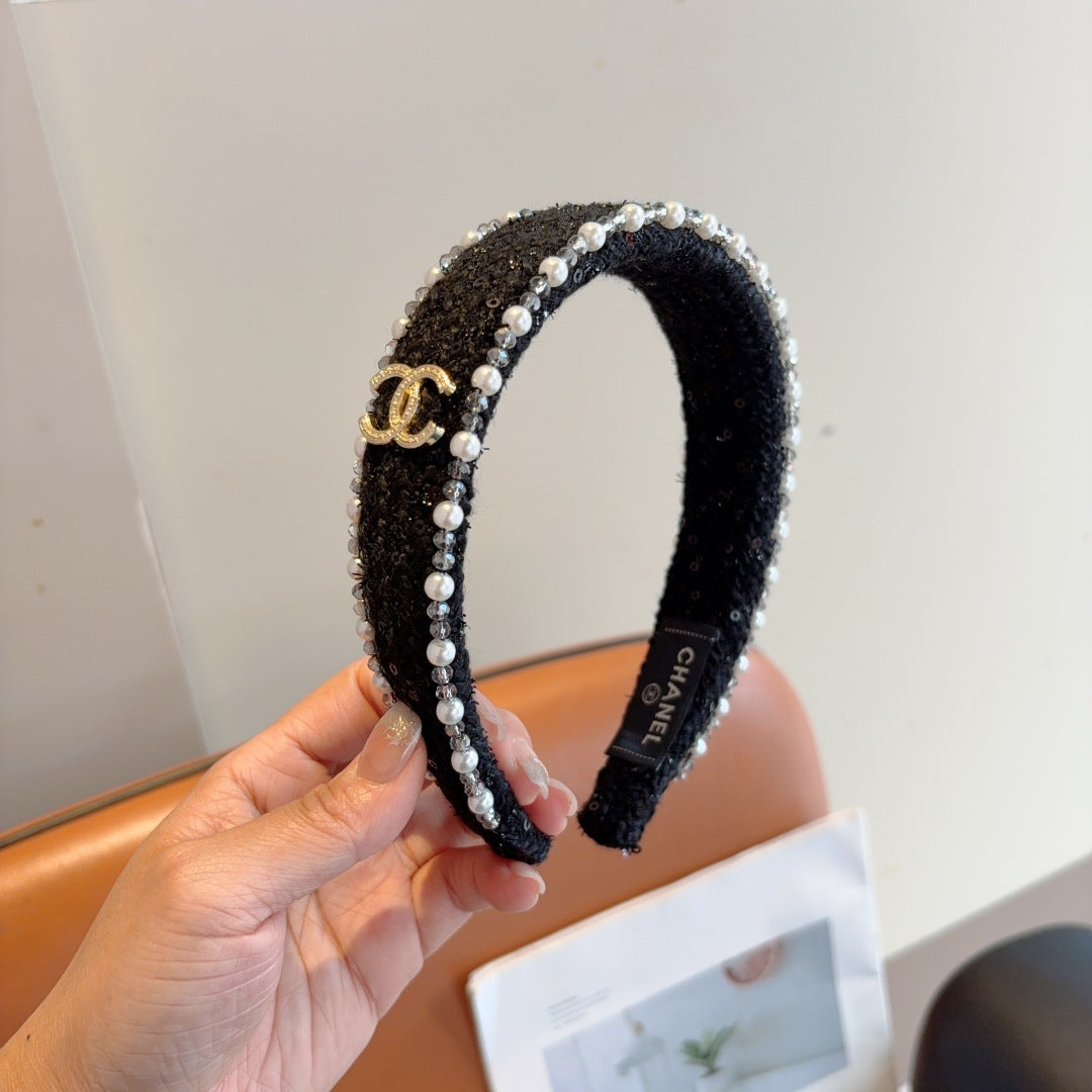 CNL Pearl embellished headband 1825042917