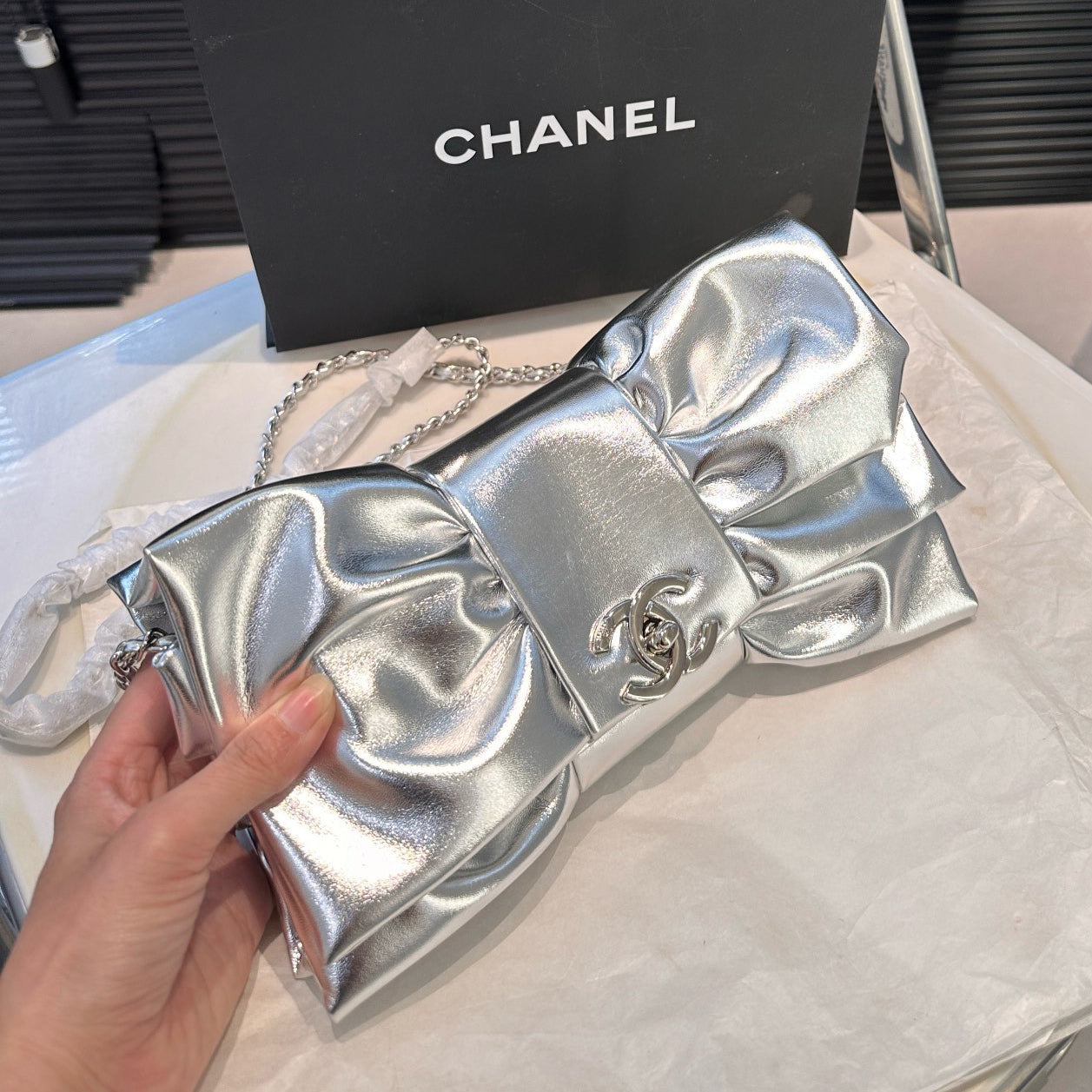 CNL Bow evening bag 1824091317