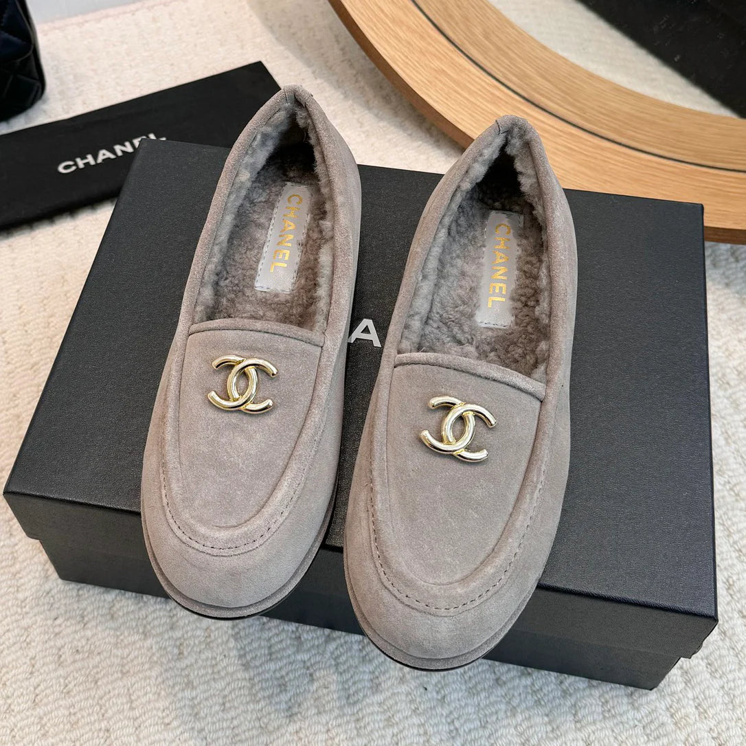 Teddy loafers with lamb wool 1024101502