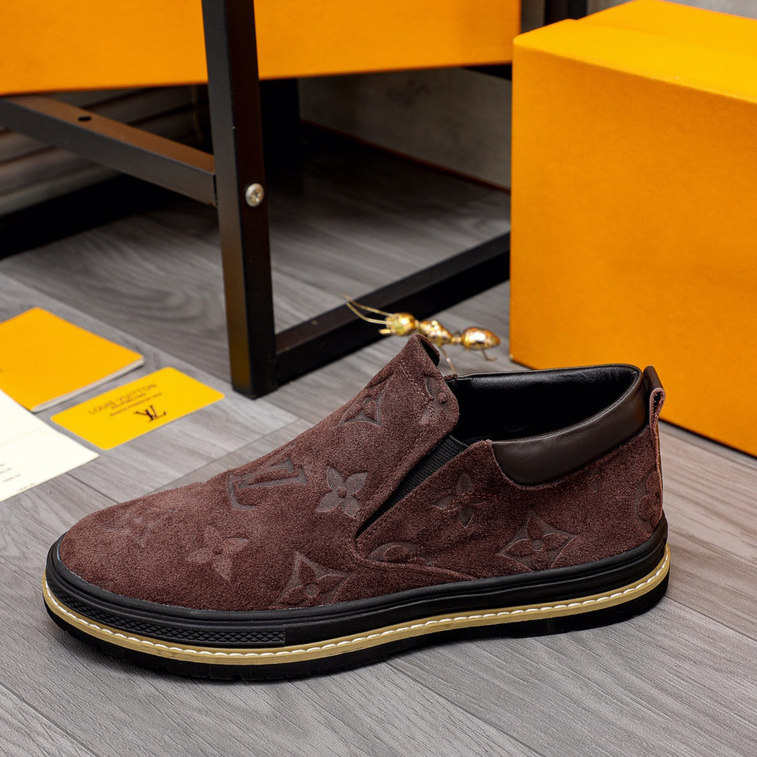 New suede casual all-match shoes fashion slip-on shoes