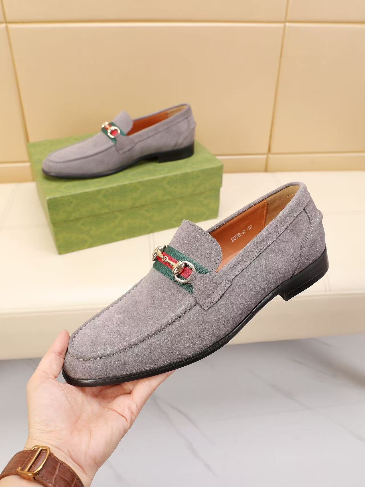 GG Horsebit suede loafers 1825070203