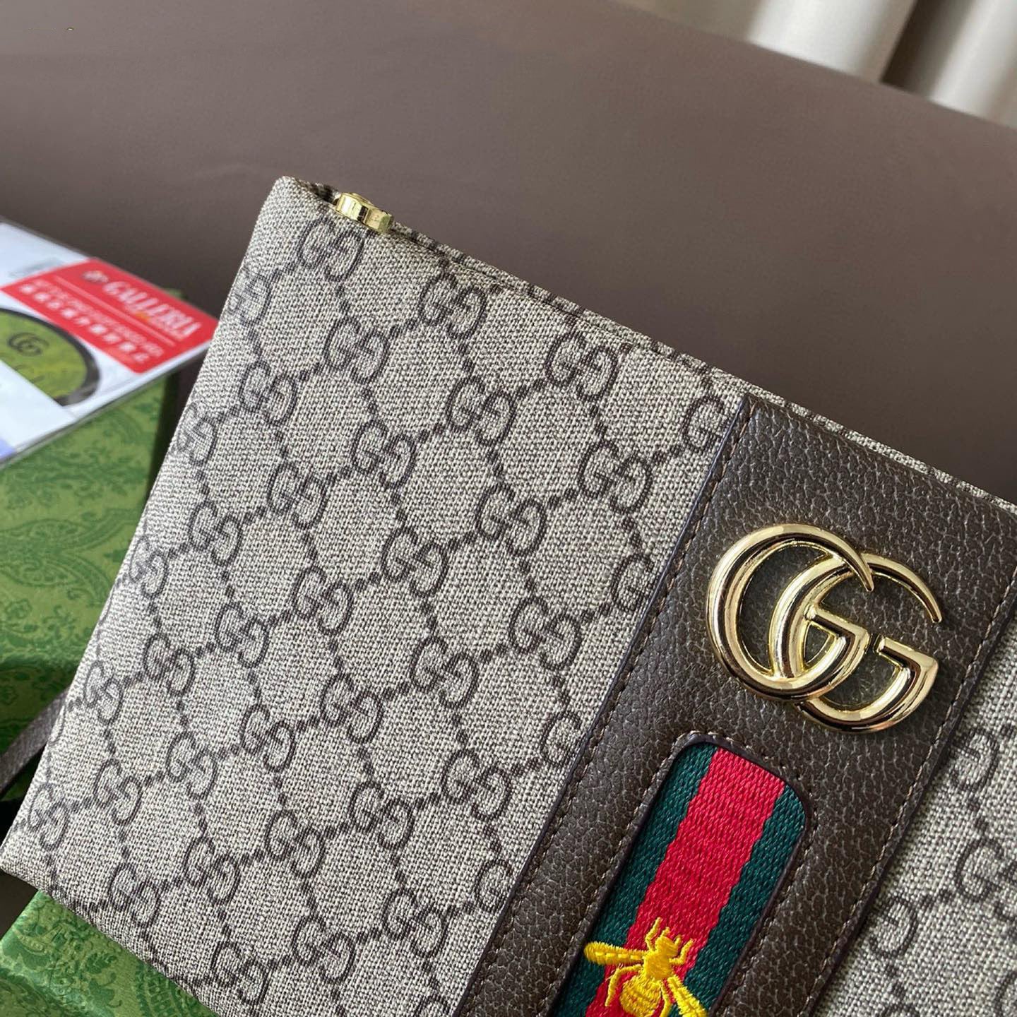 G print men's clutch bag 1824062602