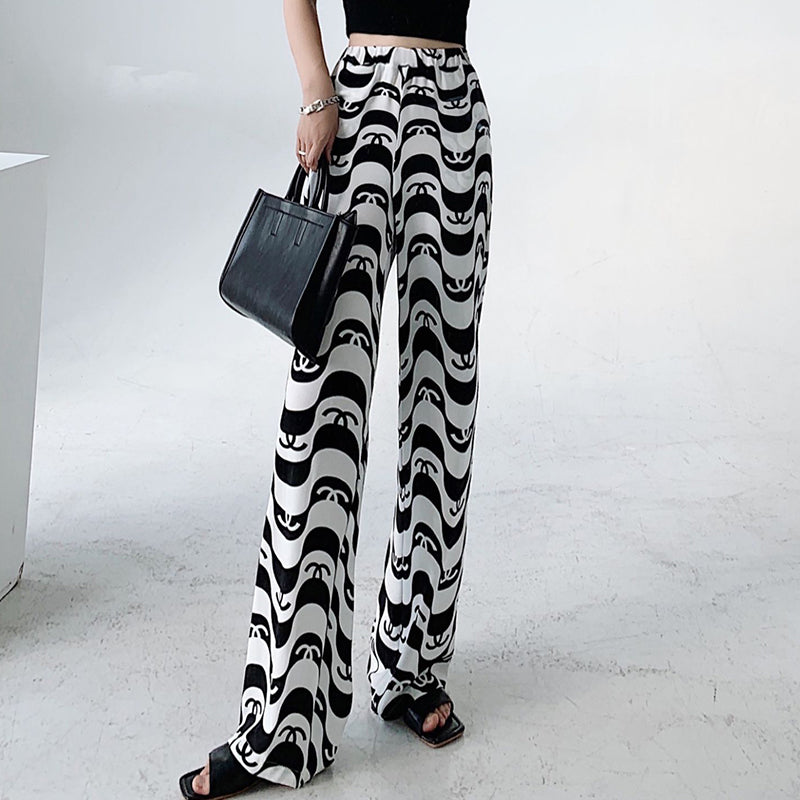Fashion Printed Casual Wide Leg Pants PD1023080806