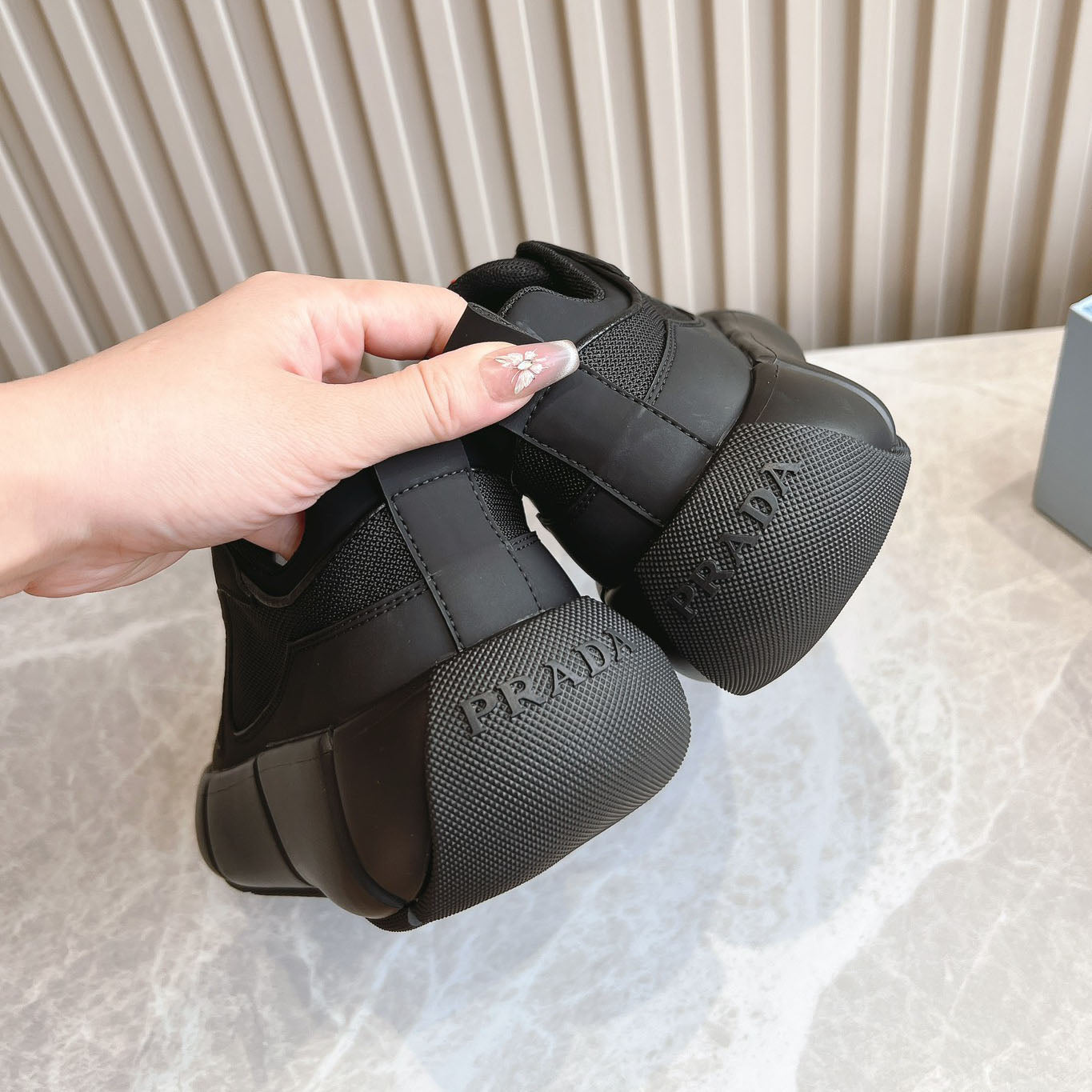 PR Mesh lace-up sneakers 1824091313