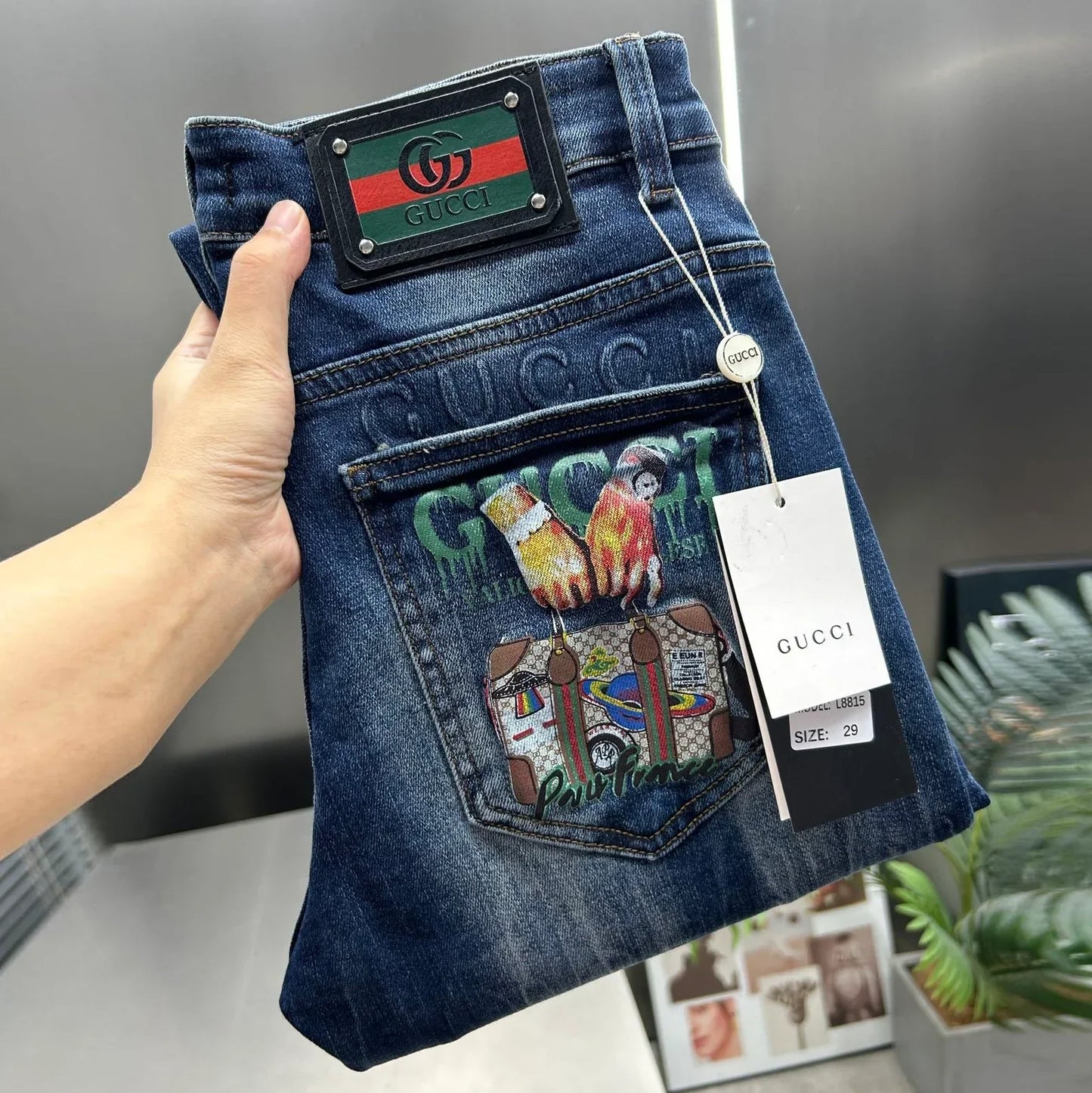 New casual men's stretch slim fit jeans 1024102213